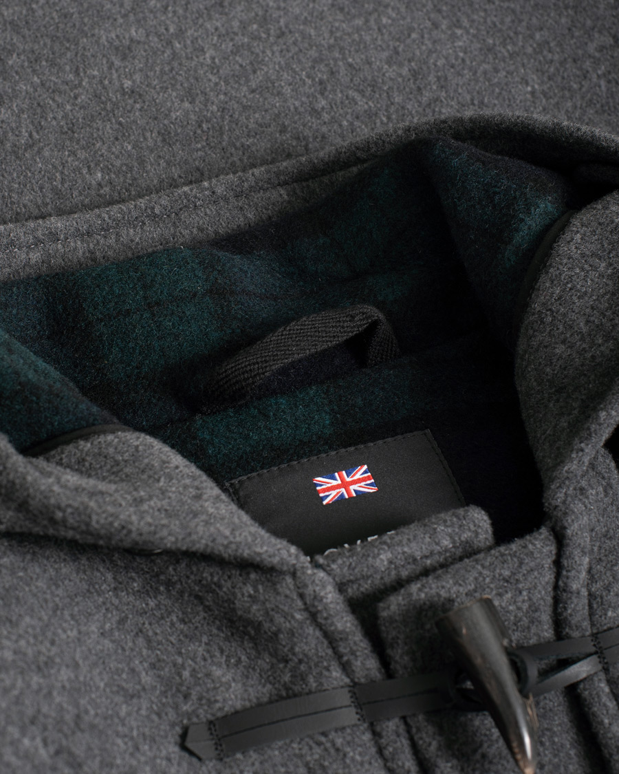 Uomini | Giacche | Pre-owned | Gloverall Morris Duffle Coat Grey/Blackwatch