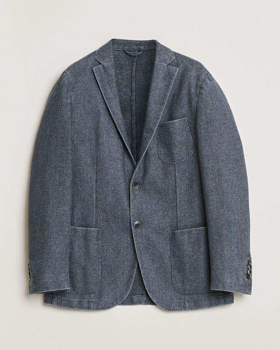 Uomini | Giacca da abito Pre-owned | Pre-owned | L.B.M. 1911 Wool Blazer Washed Blue 52