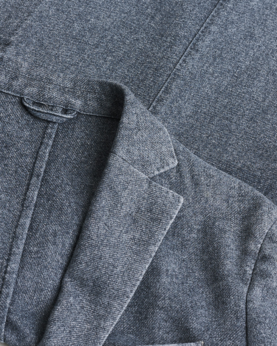 Uomini | Giacca da abito Pre-owned | Pre-owned | L.B.M. 1911 Wool Blazer Washed Blue 52