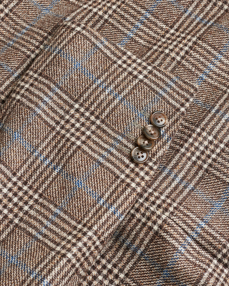 Uomini | Giacca da abito Pre-owned | Pre-owned | Corneliani Check Wool Blazer Brown 52