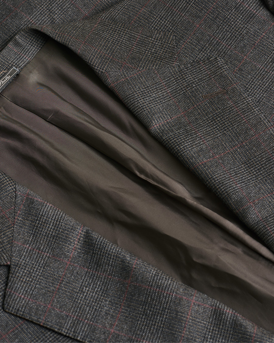Uomini | Giacca da abito Pre-owned | Pre-owned | Corneliani Check Wool Blazer Brown 50