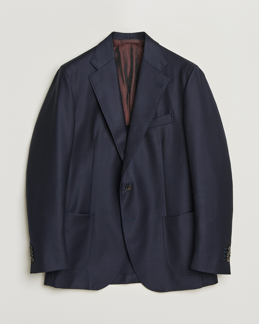 Uomini | Giacca da abito Pre-owned | Pre-owned | De Petrillo Mohair Blend Blazer Navy 52