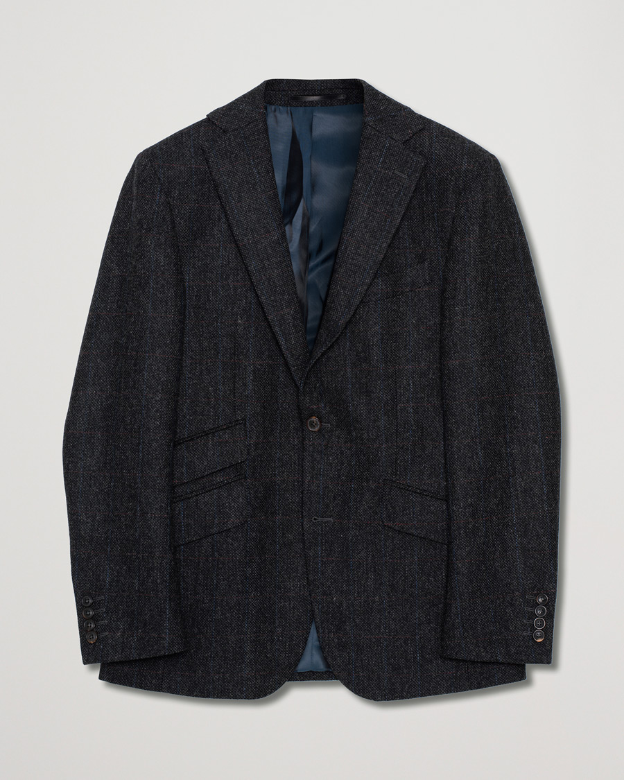 Uomini | Blazers | Pre-owned | Walker Slater Edward Lambswool Tweed Blazer Grey