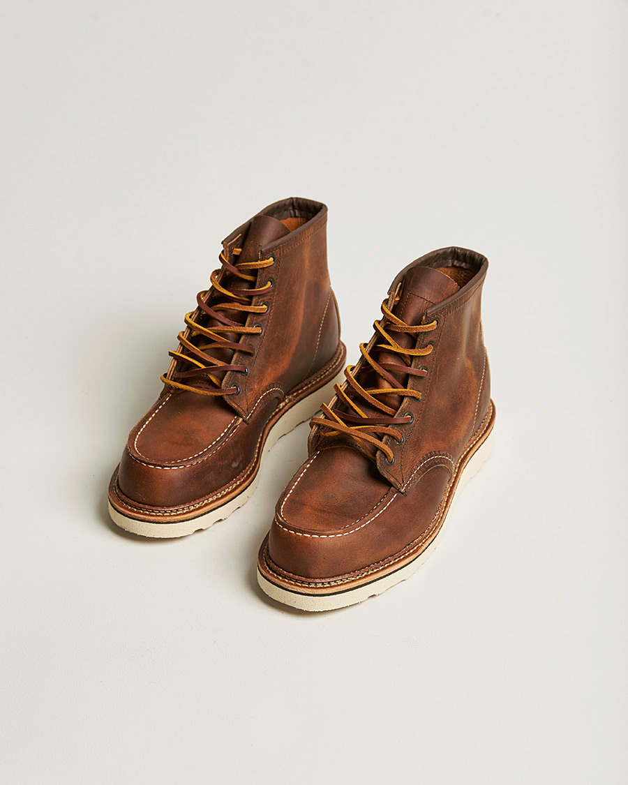 Uomini | Scarpe Pre-owned | Pre-owned | Red Wing Shoes Moc Toe Boot Copper Rough/Though Leather US8 - EU41