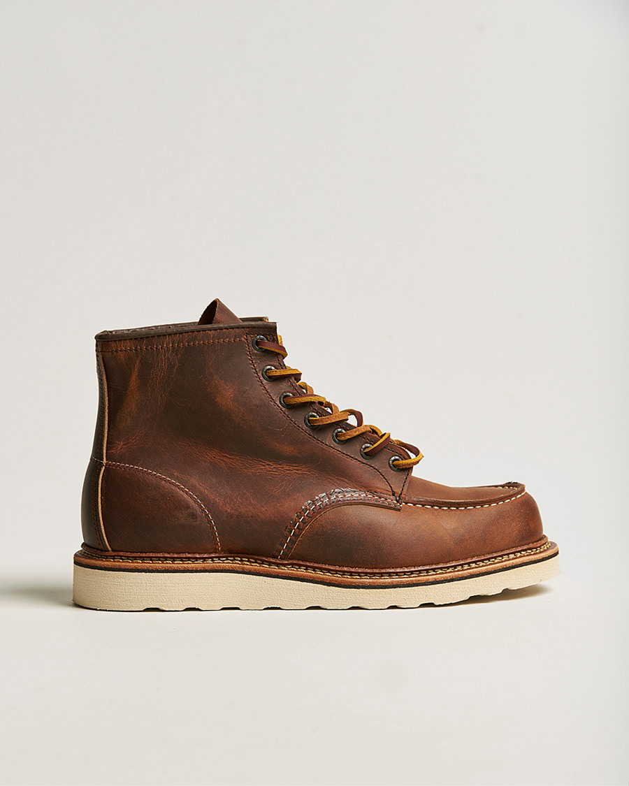 Uomini | Scarpe Pre-owned | Pre-owned | Red Wing Shoes Moc Toe Boot Copper Rough/Though Leather US8 - EU41