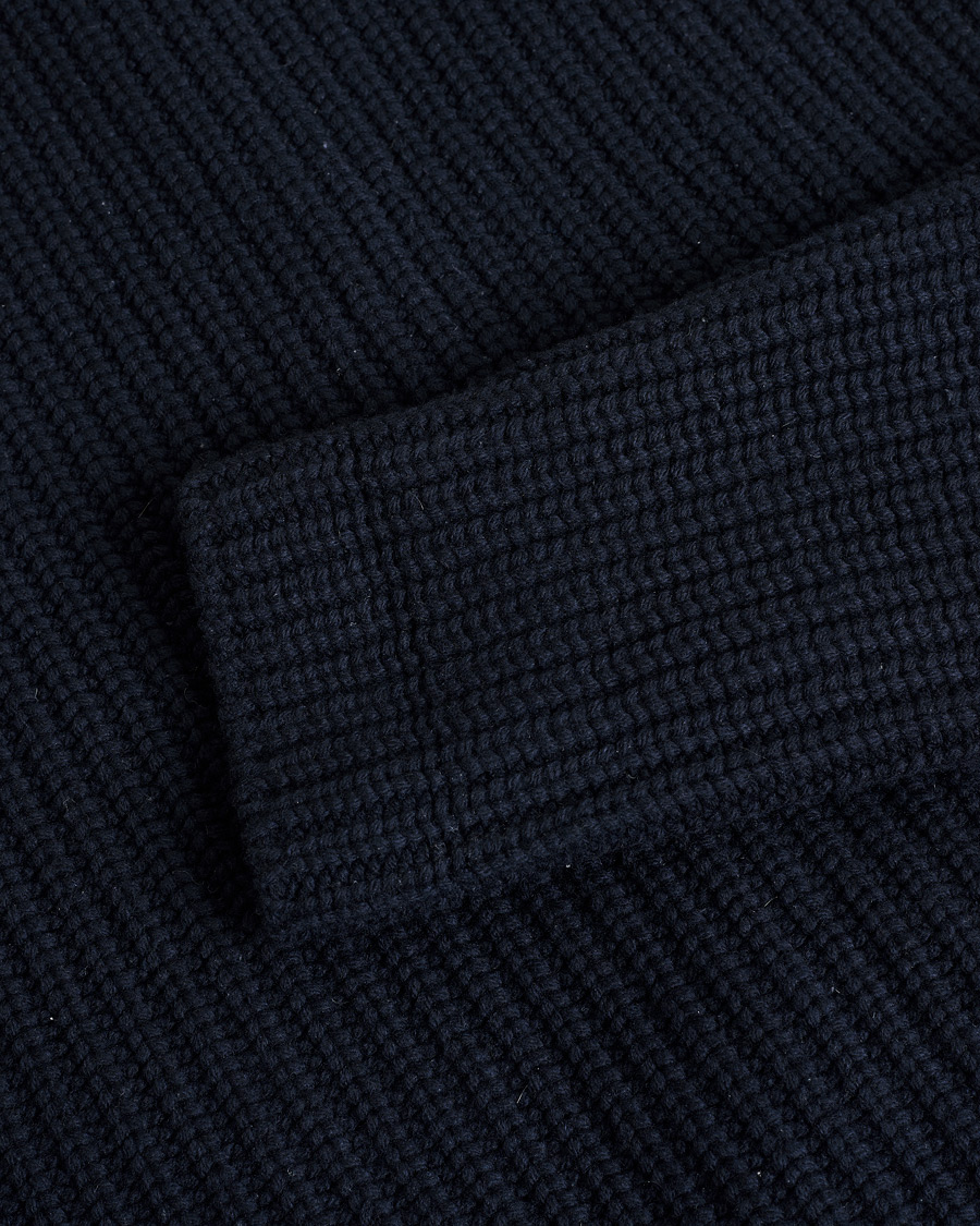 Uomini | Gran Sasso Heavy Wool Knitted Blazer Cardigan Navy | Pre-owned | Gran Sasso Heavy Wool Knitted Blazer Cardigan Navy