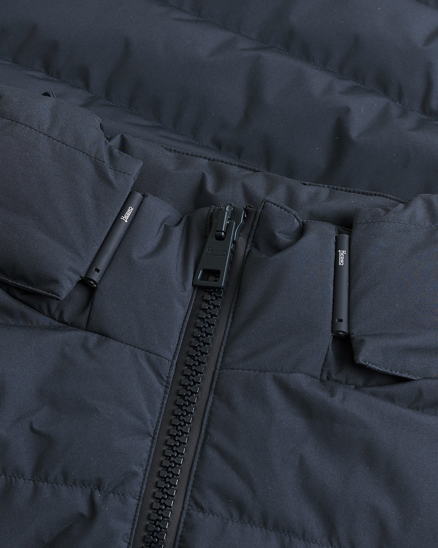Uomini | Giacche Pre-owned | Pre-owned | Herno Water Repellent Half Long Parka Navy 46