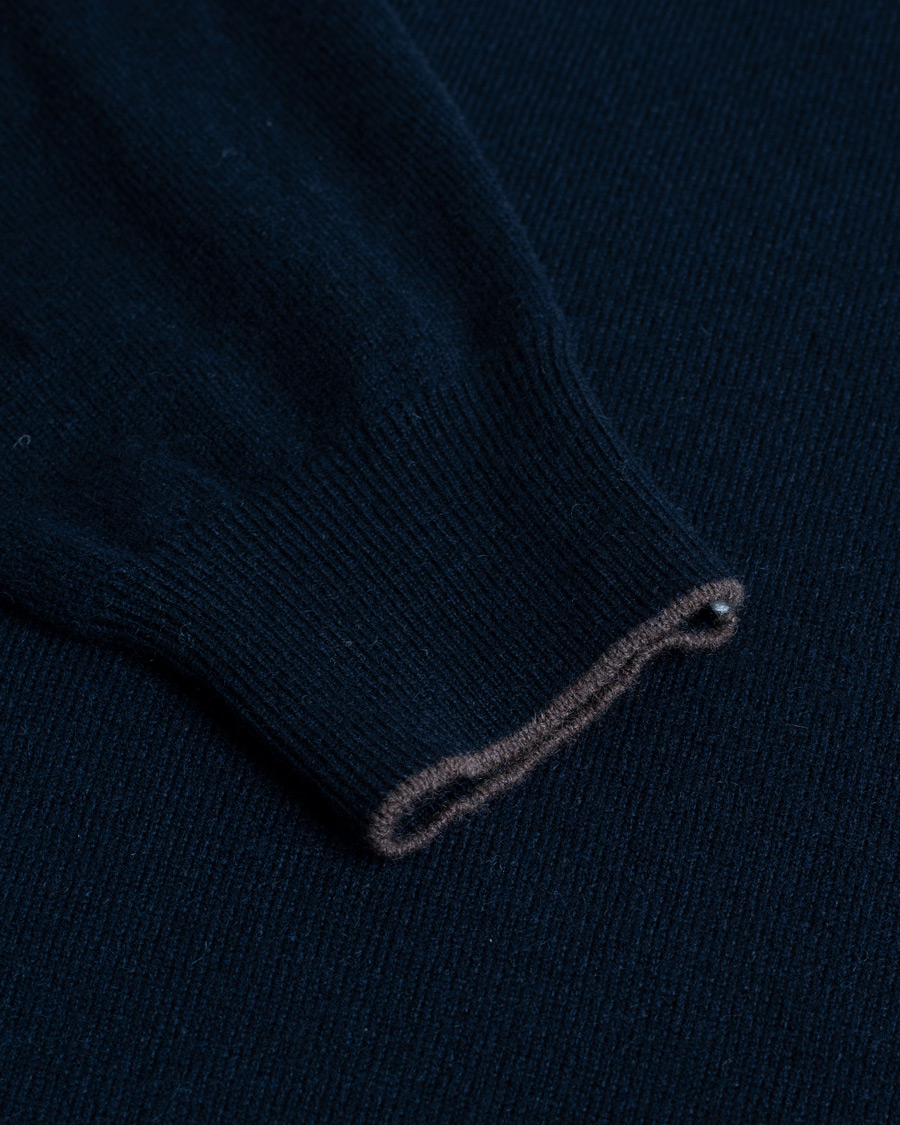 Uomini | Maglieria | Pre-owned | Fioroni Cashmere V Neck Sweater Navy 48