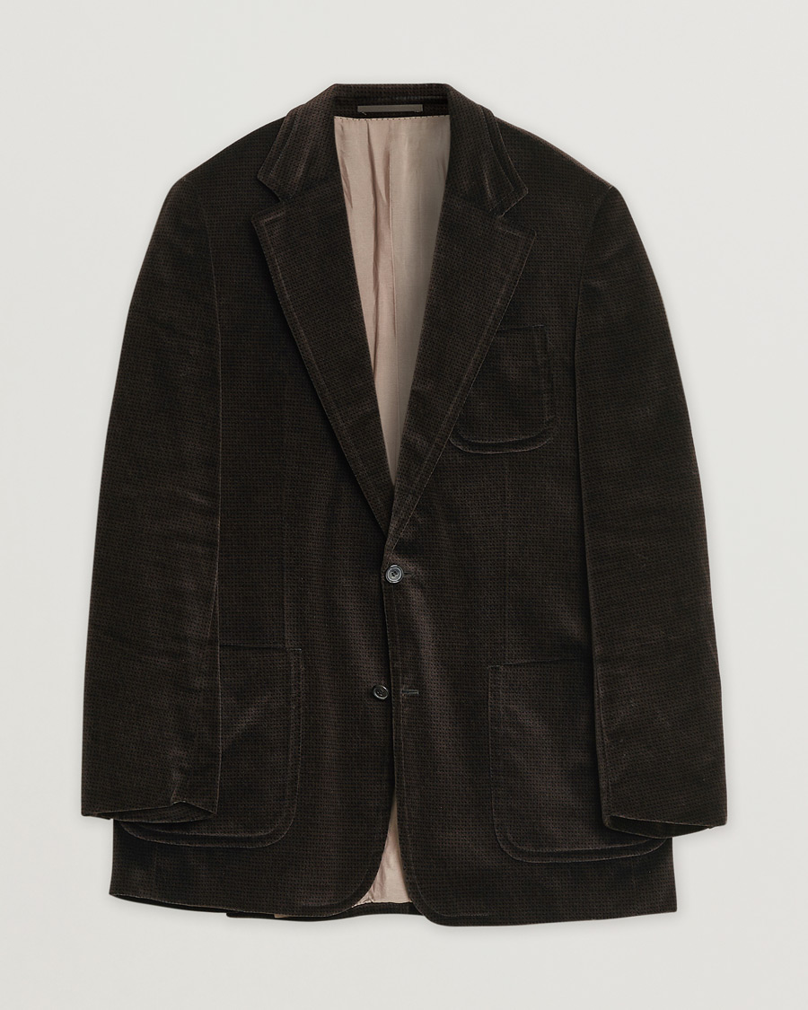 Uomini | BOSS Velvet Blazer Brown 50 | Pre-owned | BOSS Velvet Blazer Brown 50