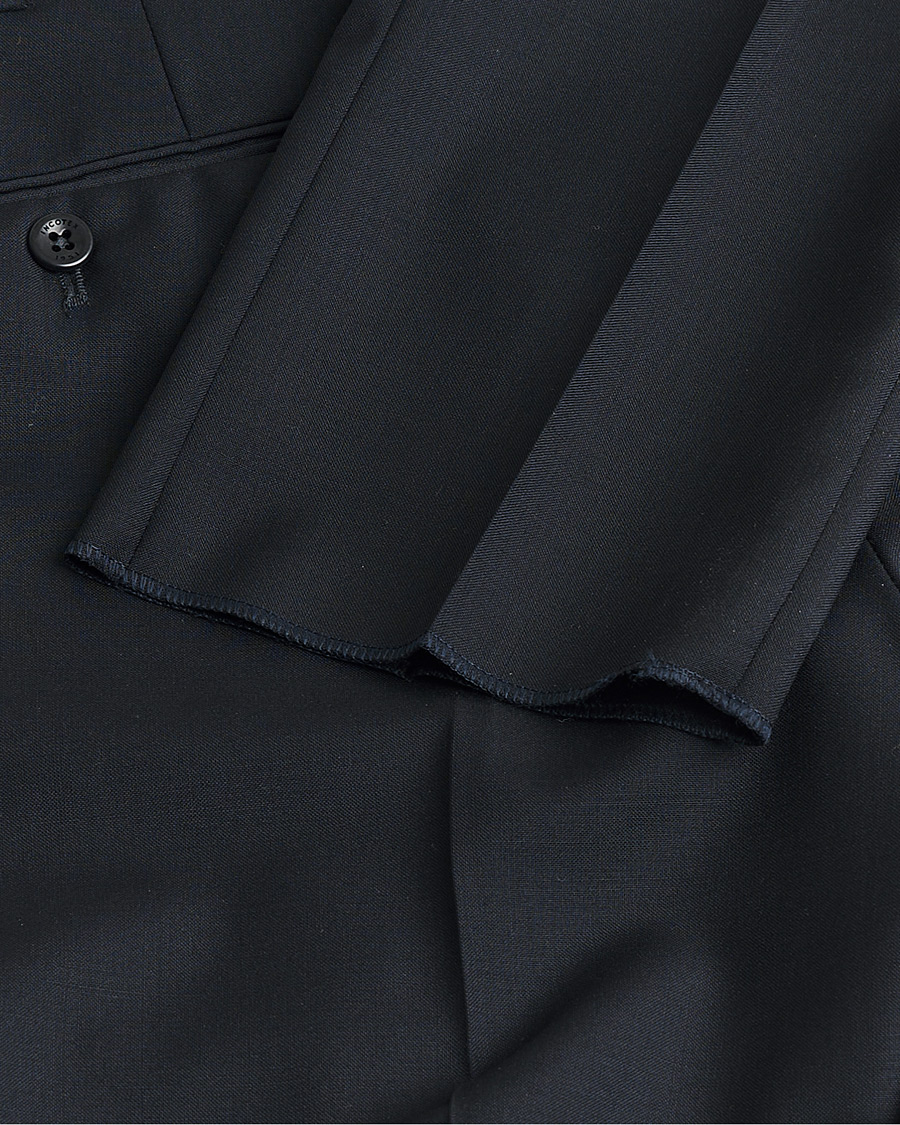 Uomini | Pantaloni Pre-owned | Pre-owned | Incotex Slim Fit Tropical Wool Trousers Navy 48