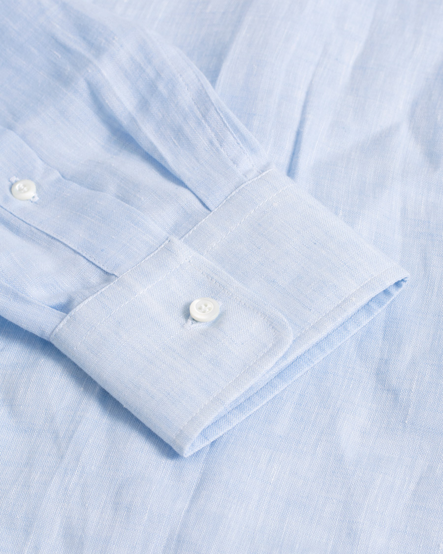 Uomini | Camicie | Pre-owned | Brunello Cucinelli Linen Shirt Blue M