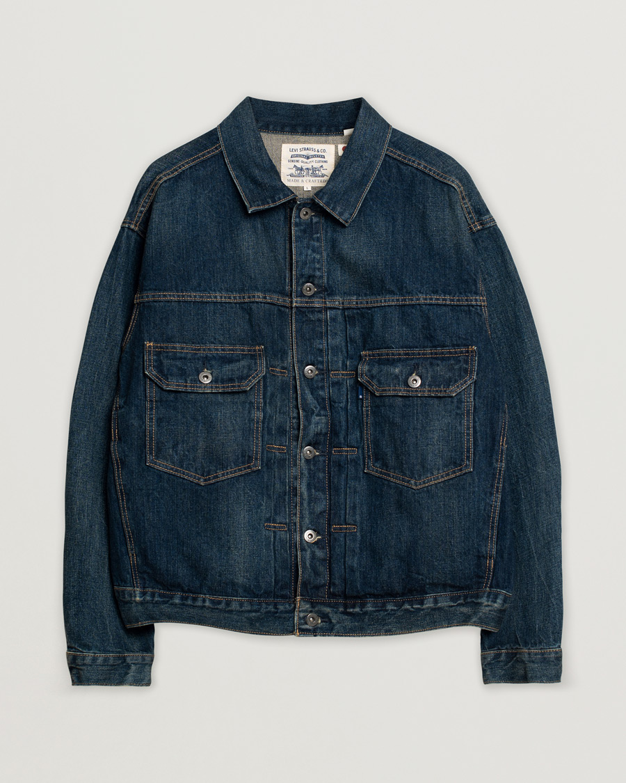 Uomini | Giacche | Pre-owned | Levi's Oversized Denim Trucker Dark Rush