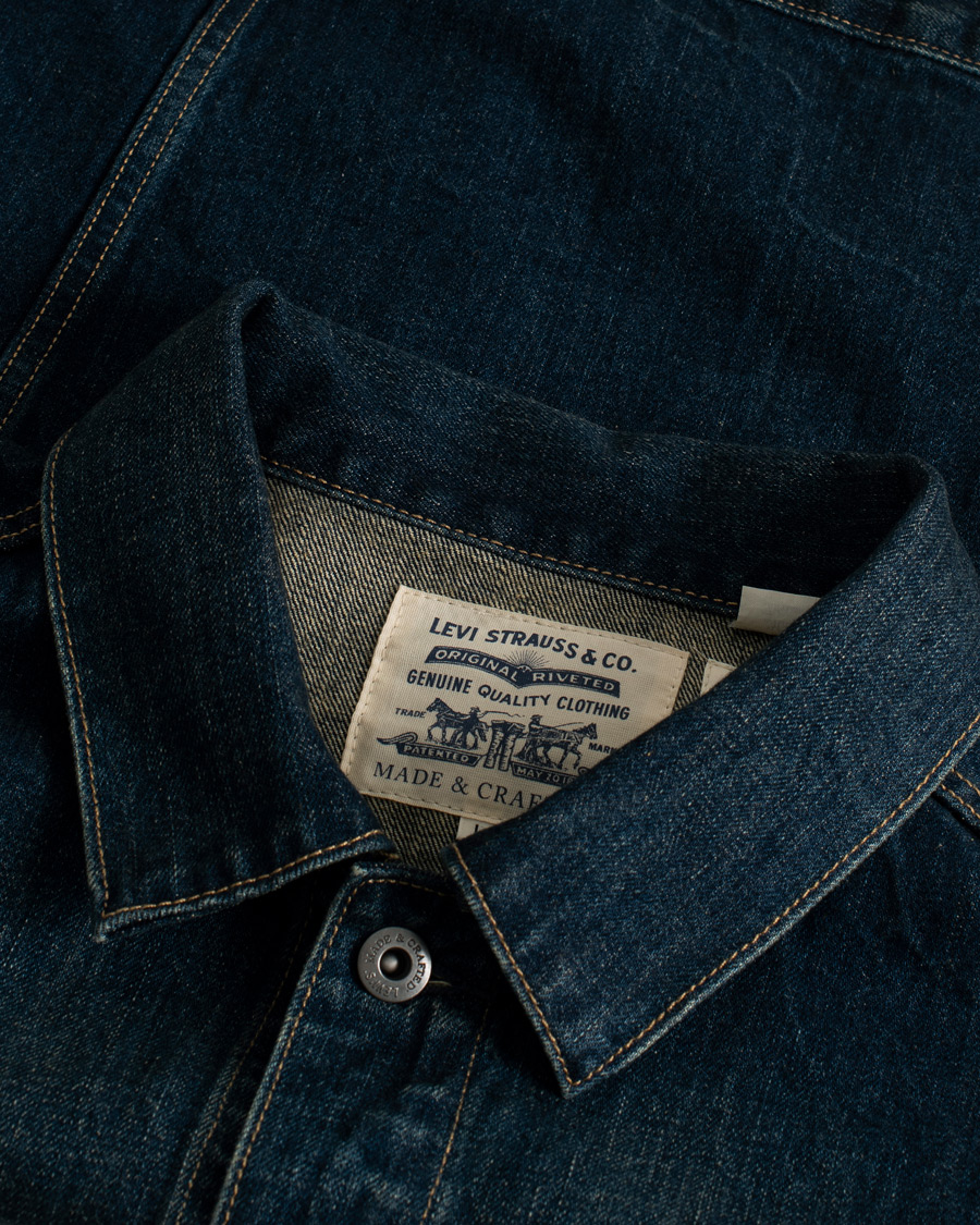Uomini | Giacche | Pre-owned | Levi's Oversized Denim Trucker Dark Rush