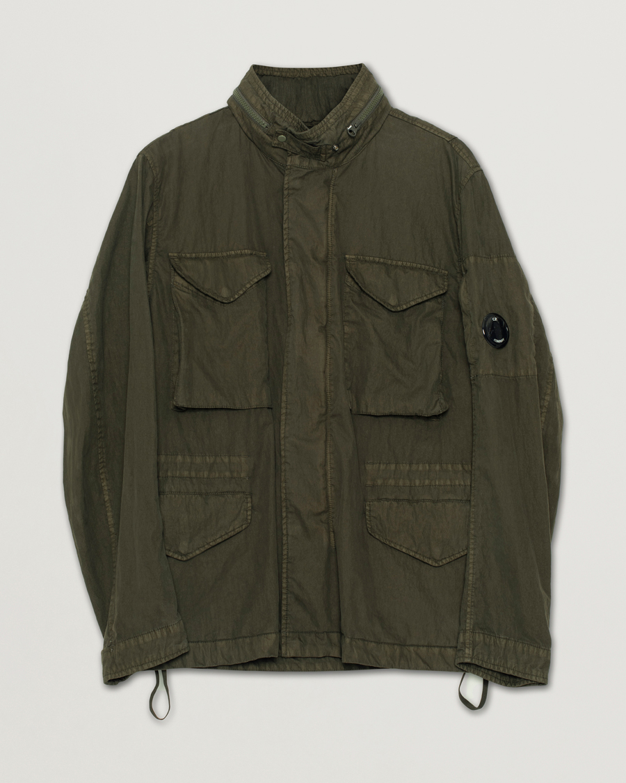 Uomini | Giacche | Pre-owned | C.P. Company 50 Fili GUM Cotton Field Jacket Olive