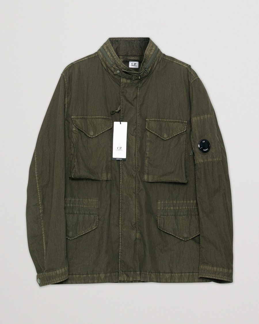 Uomini | Giacche | Pre-owned | C.P. Company 50 Fili GUM Cotton Field Jacket Olive