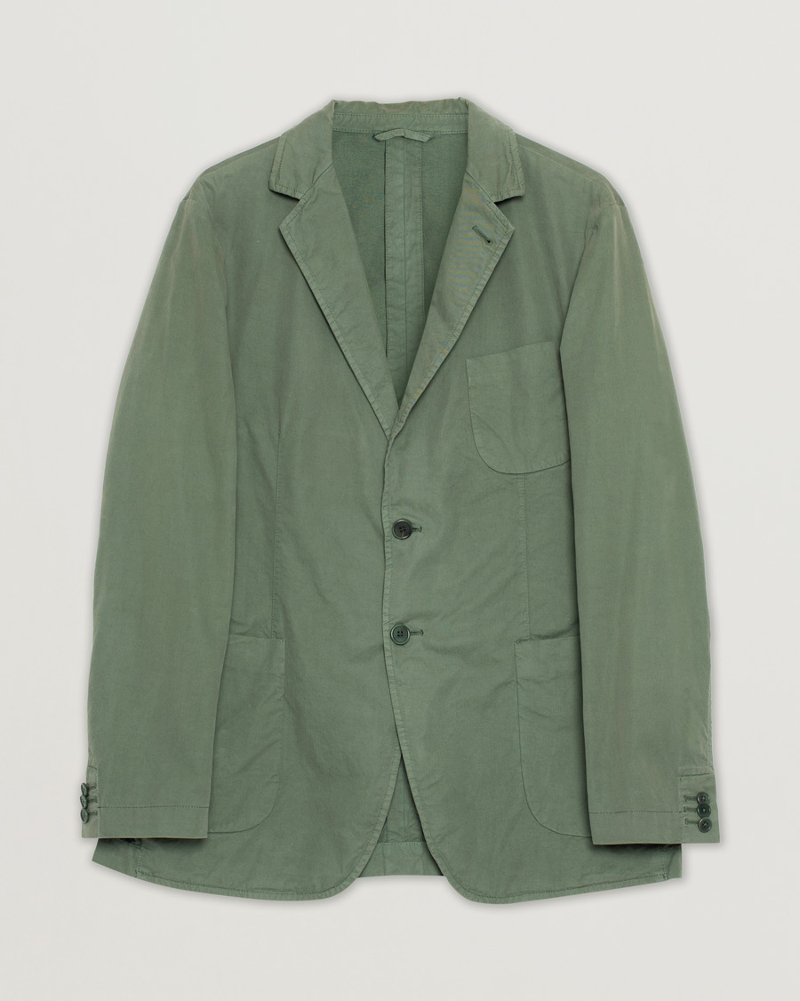 Uomini | Blazers | Pre-owned | Aspesi Samuraki Washed Blazer Army Green