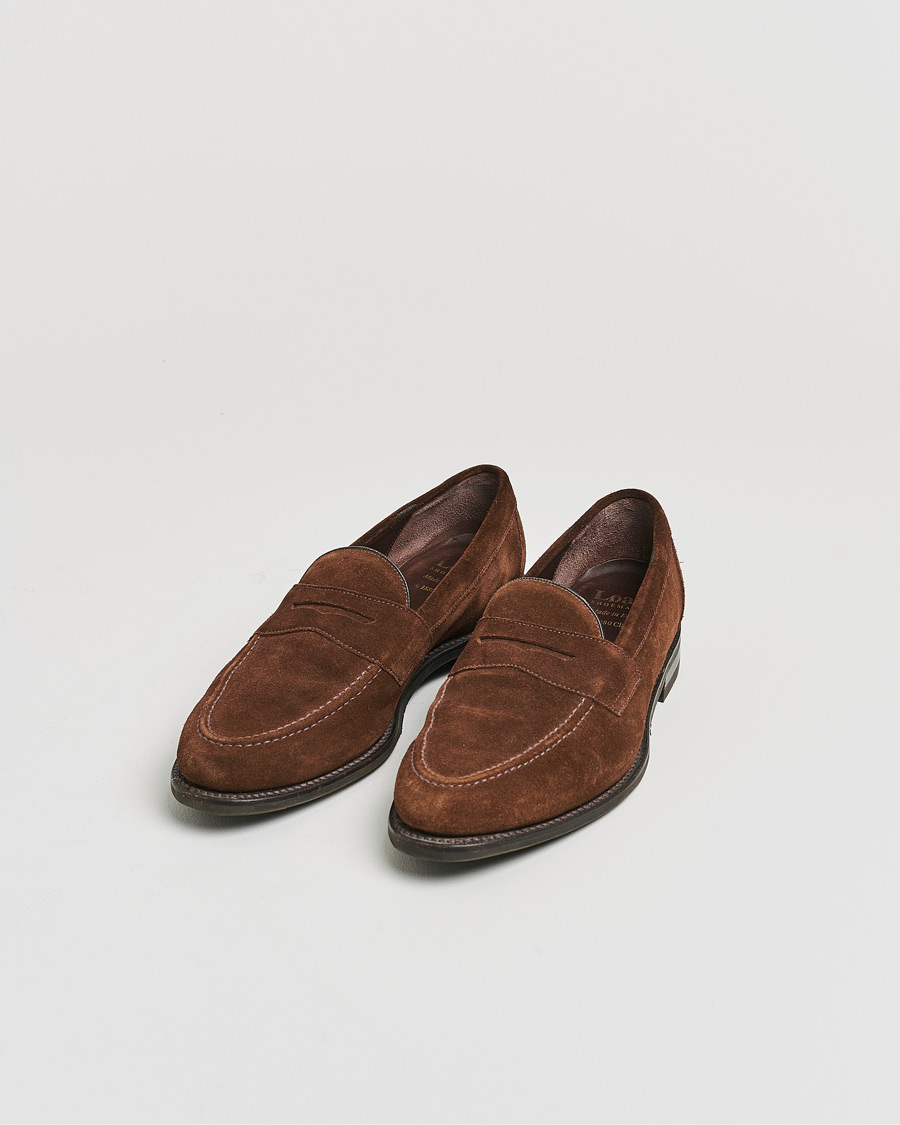 Uomini | Loake 1880 Grant Shadow Sole Brown Suede | Pre-owned | Loake 1880 Grant Shadow Sole Brown Suede