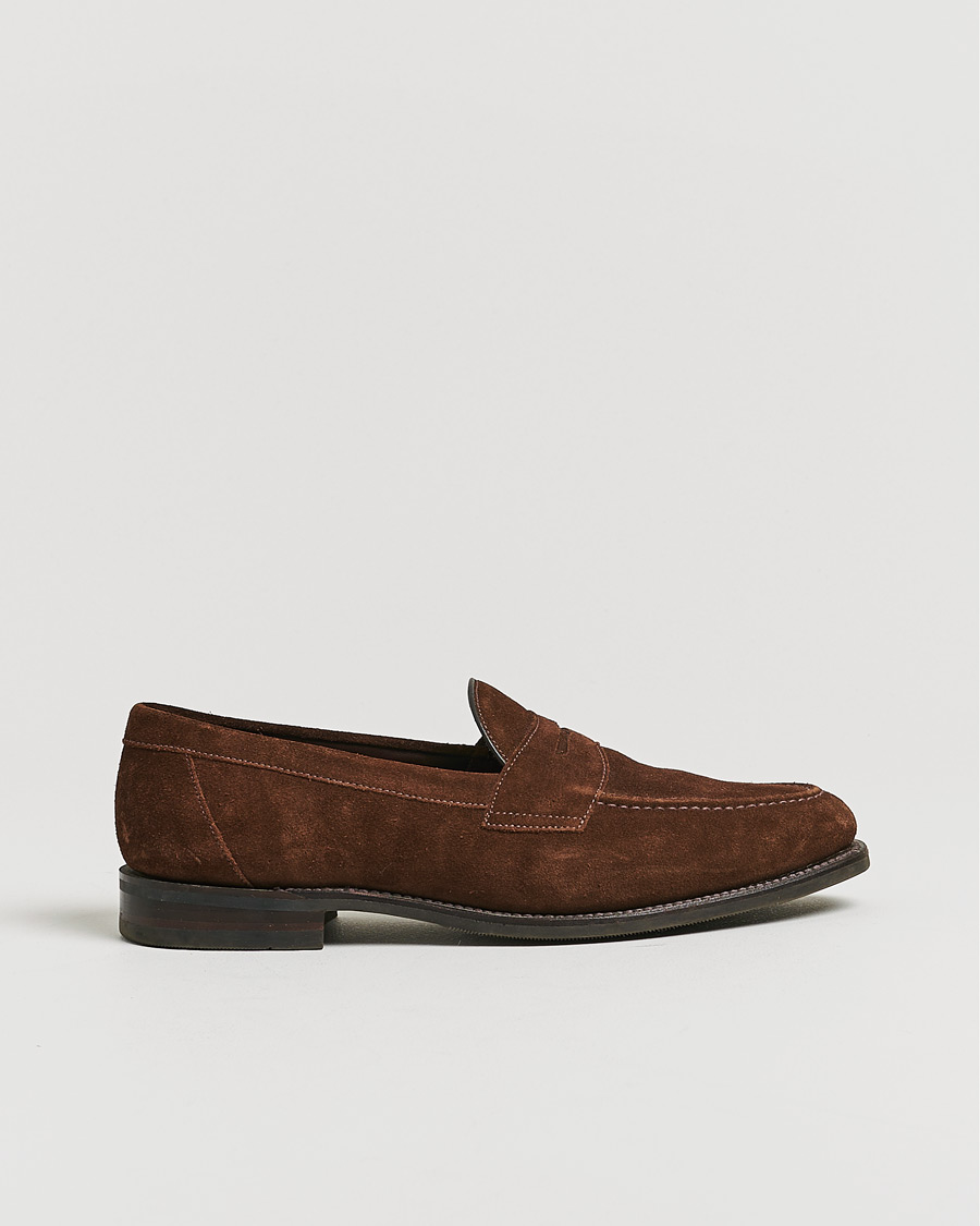 Uomini | Loake 1880 Grant Shadow Sole Brown Suede | Pre-owned | Loake 1880 Grant Shadow Sole Brown Suede