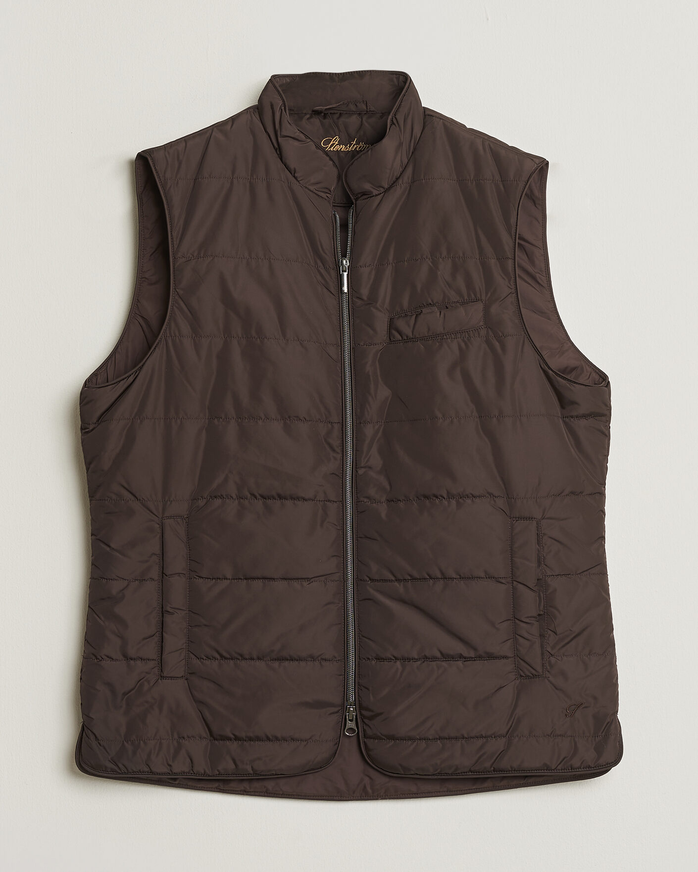Uomini | Giacche Pre-owned | Pre-owned | Stenströms Padded Nylon Vest Brown M