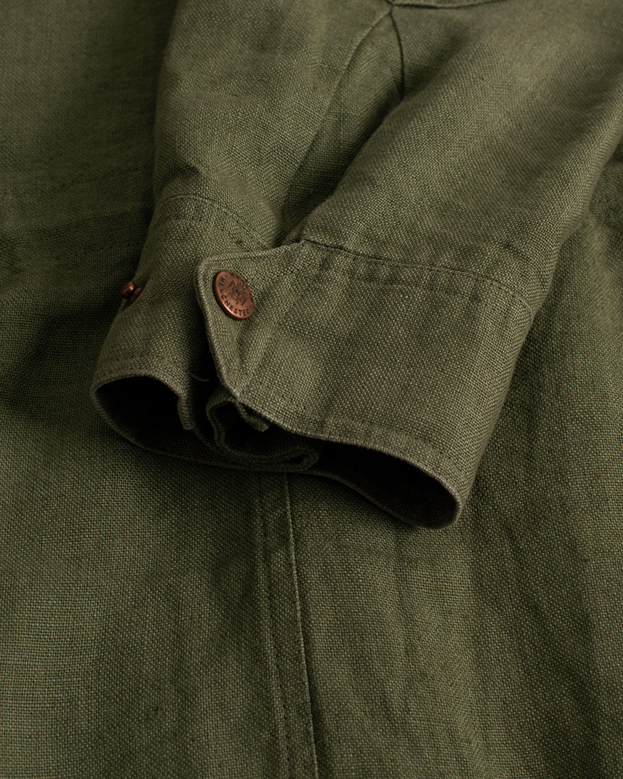 Uomini | Giacche | Pre-owned | Private White V.C. Linen Field Jacket Green