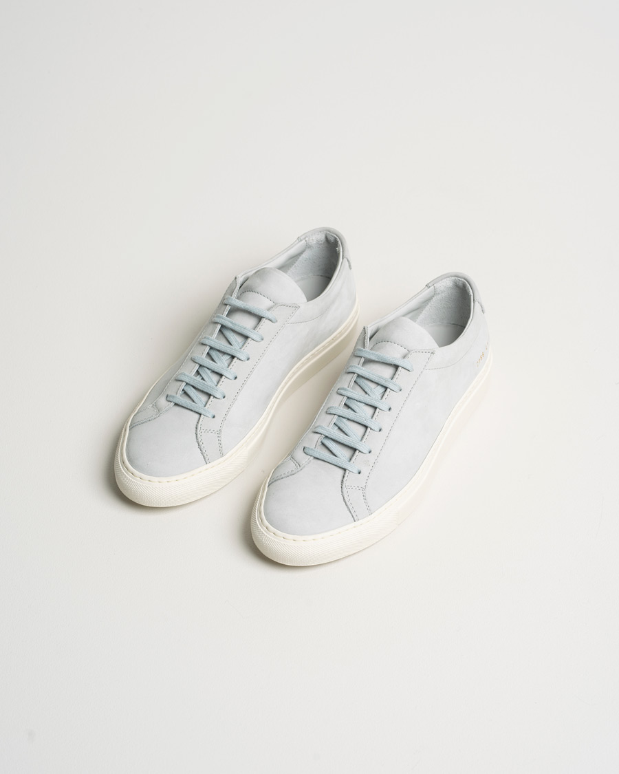 Uomini | Common Projects Original Achilles Nubuck Sneaker Grey | Pre-owned | Common Projects Original Achilles Nubuck Sneaker Grey