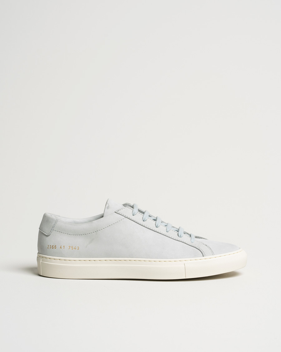 Uomini | Common Projects Original Achilles Nubuck Sneaker Grey | Pre-owned | Common Projects Original Achilles Nubuck Sneaker Grey