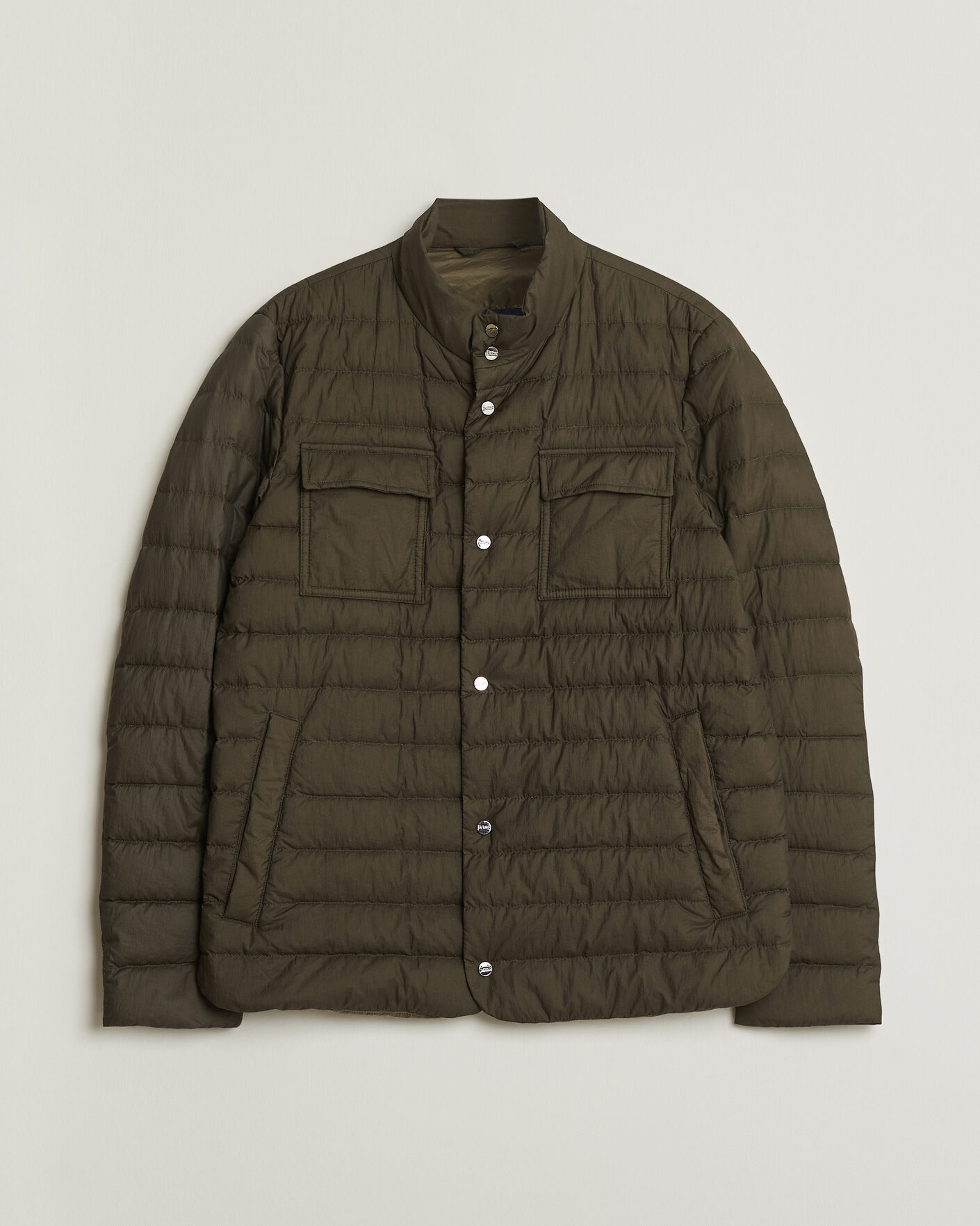 Uomini | Giacche Pre-owned | Pre-owned | Herno Nylon Jacket Dark Olive 48
