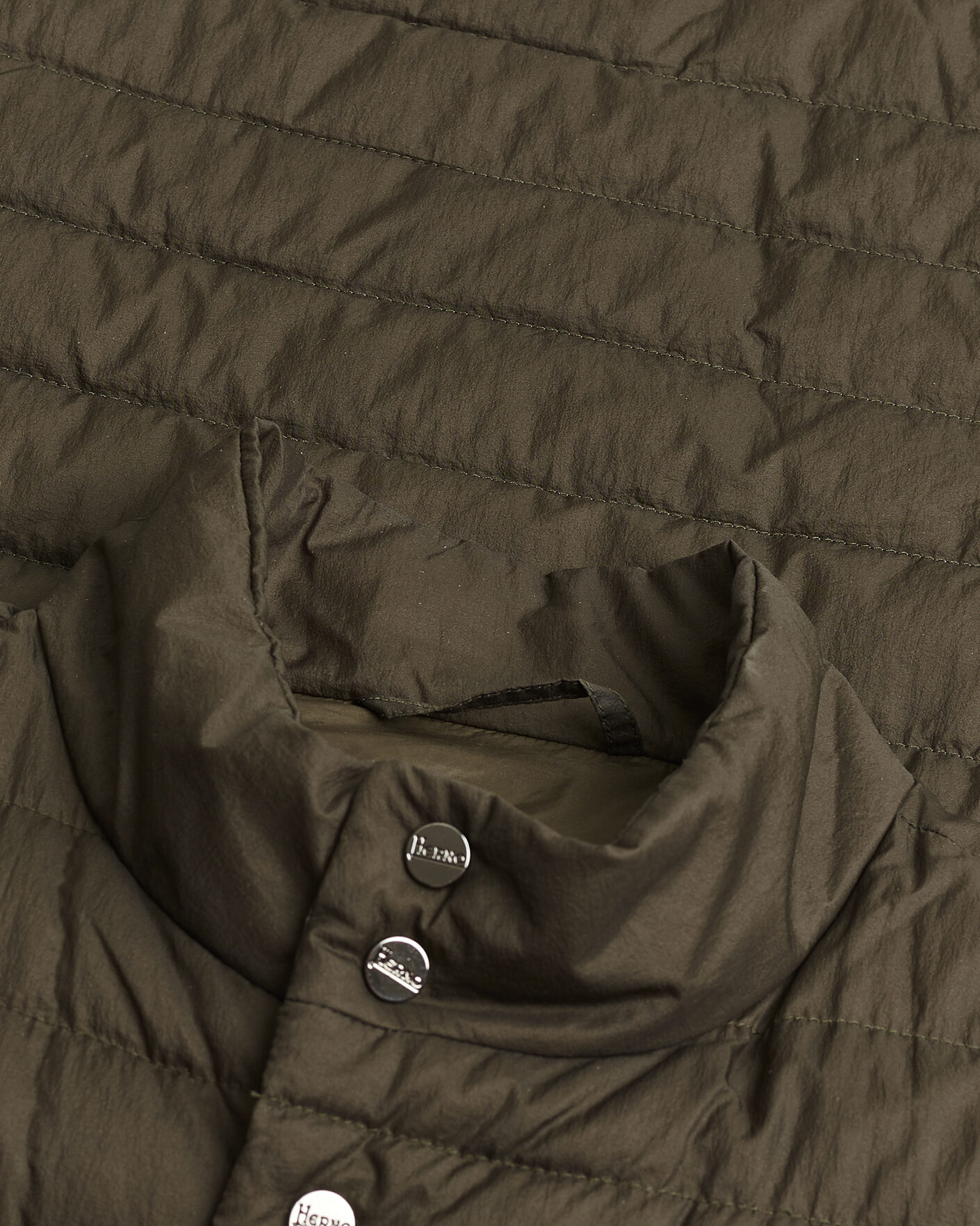 Uomini | Giacche Pre-owned | Pre-owned | Herno Nylon Jacket Dark Olive 48