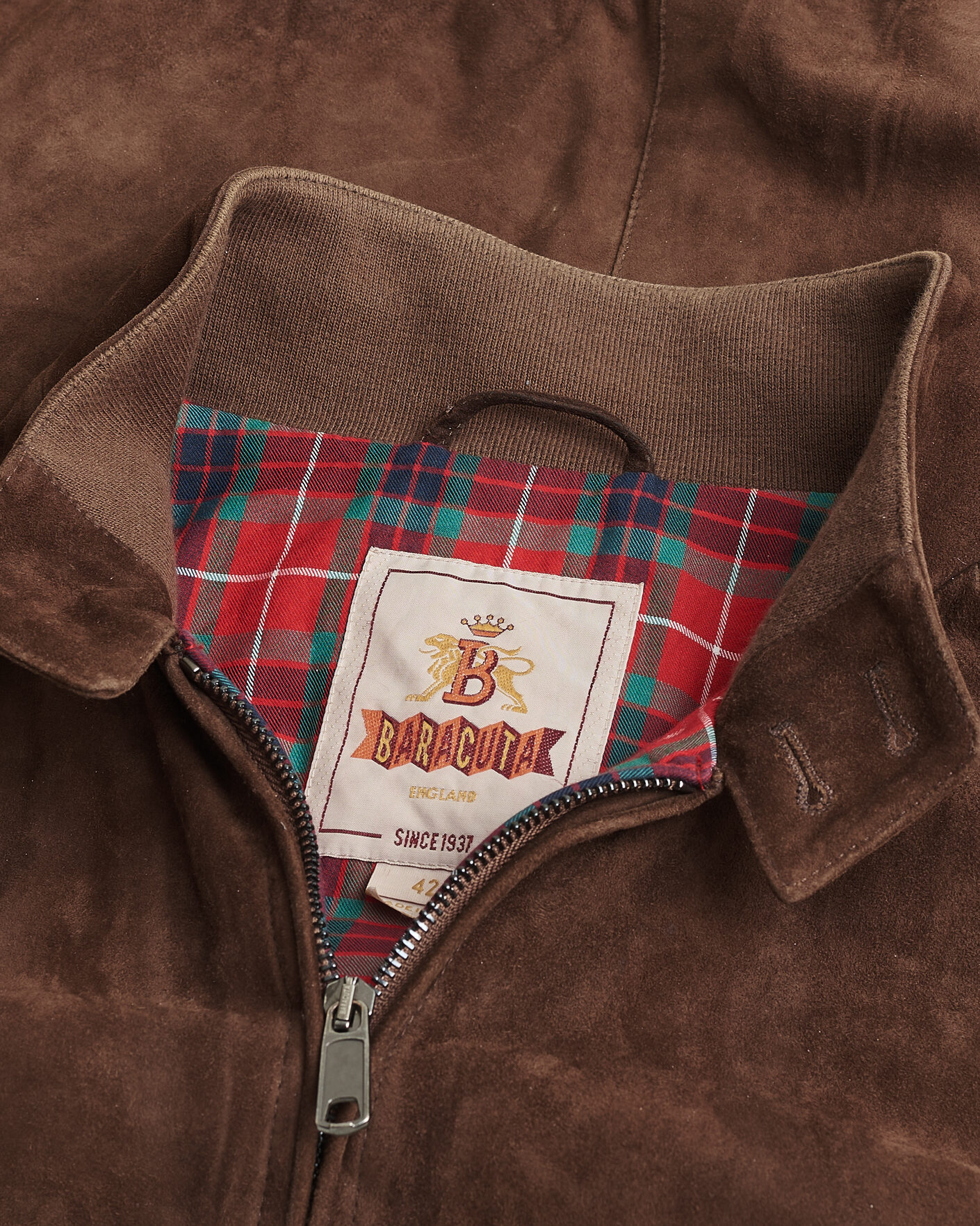 Uomini | Giacche Pre-owned | Pre-owned | Baracuta G9 Suede Jacket Chocolate UK42 - EU52