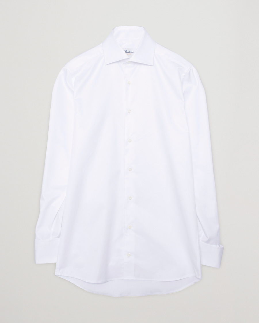 Uomini | Camicie | Pre-owned | Stenströms Superslim Double Cuff Cotton Shirt White 36 - S