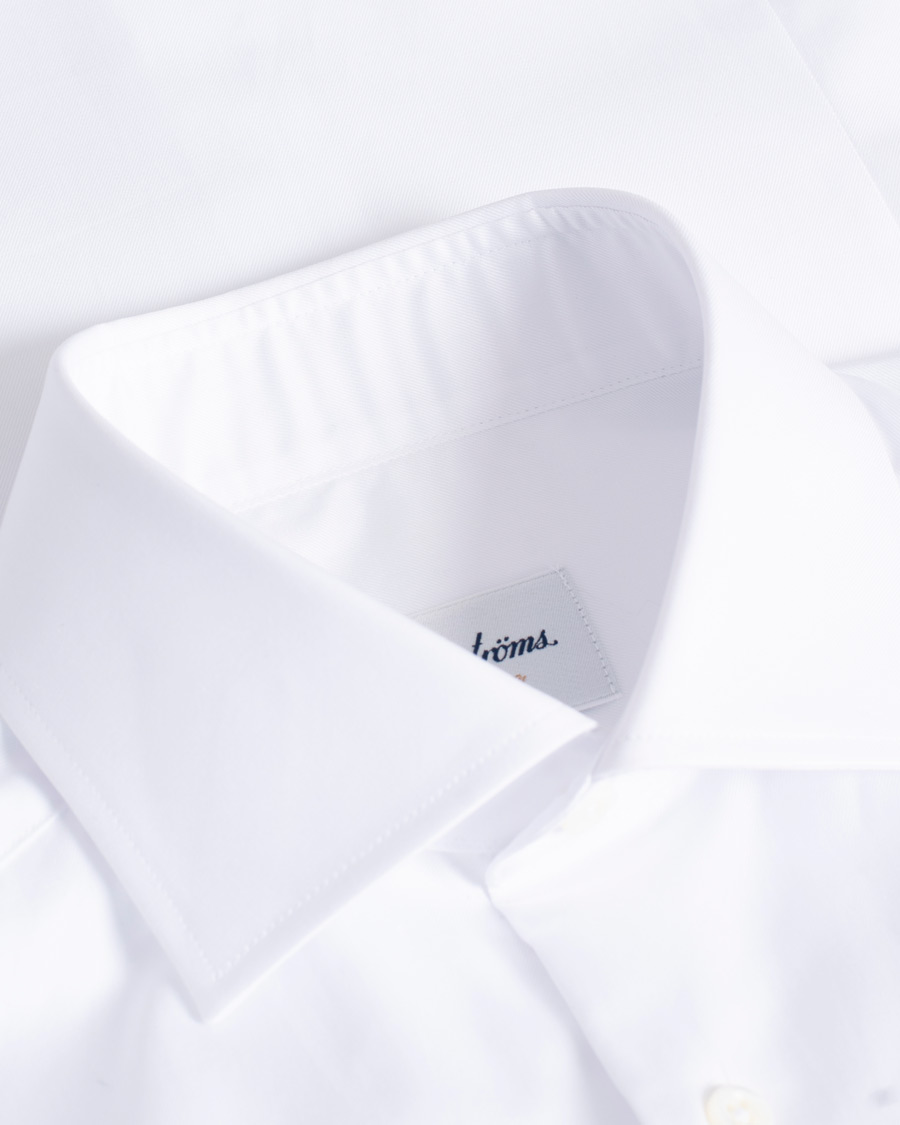Uomini | Camicie | Pre-owned | Stenströms Superslim Double Cuff Cotton Shirt White 36 - S