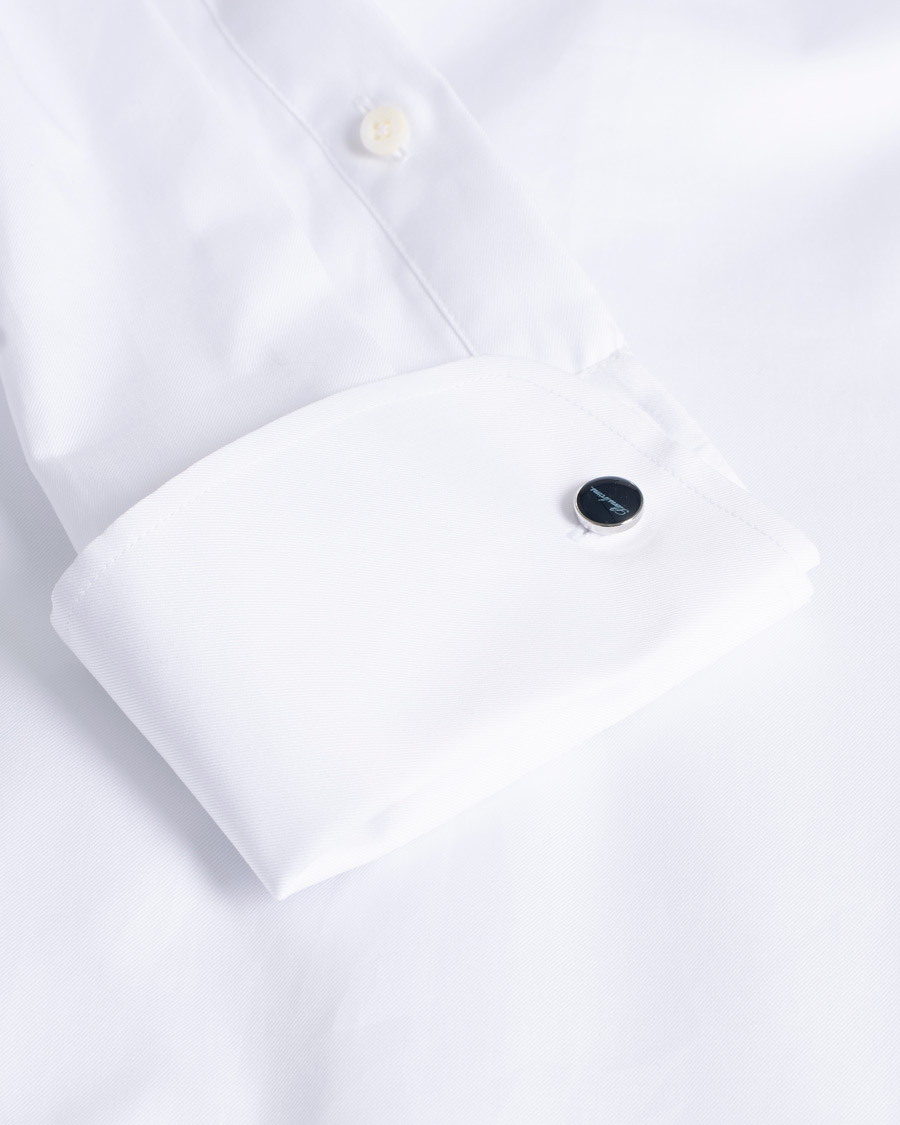 Uomini | Camicie | Pre-owned | Stenströms Superslim Double Cuff Cotton Shirt White 36 - S