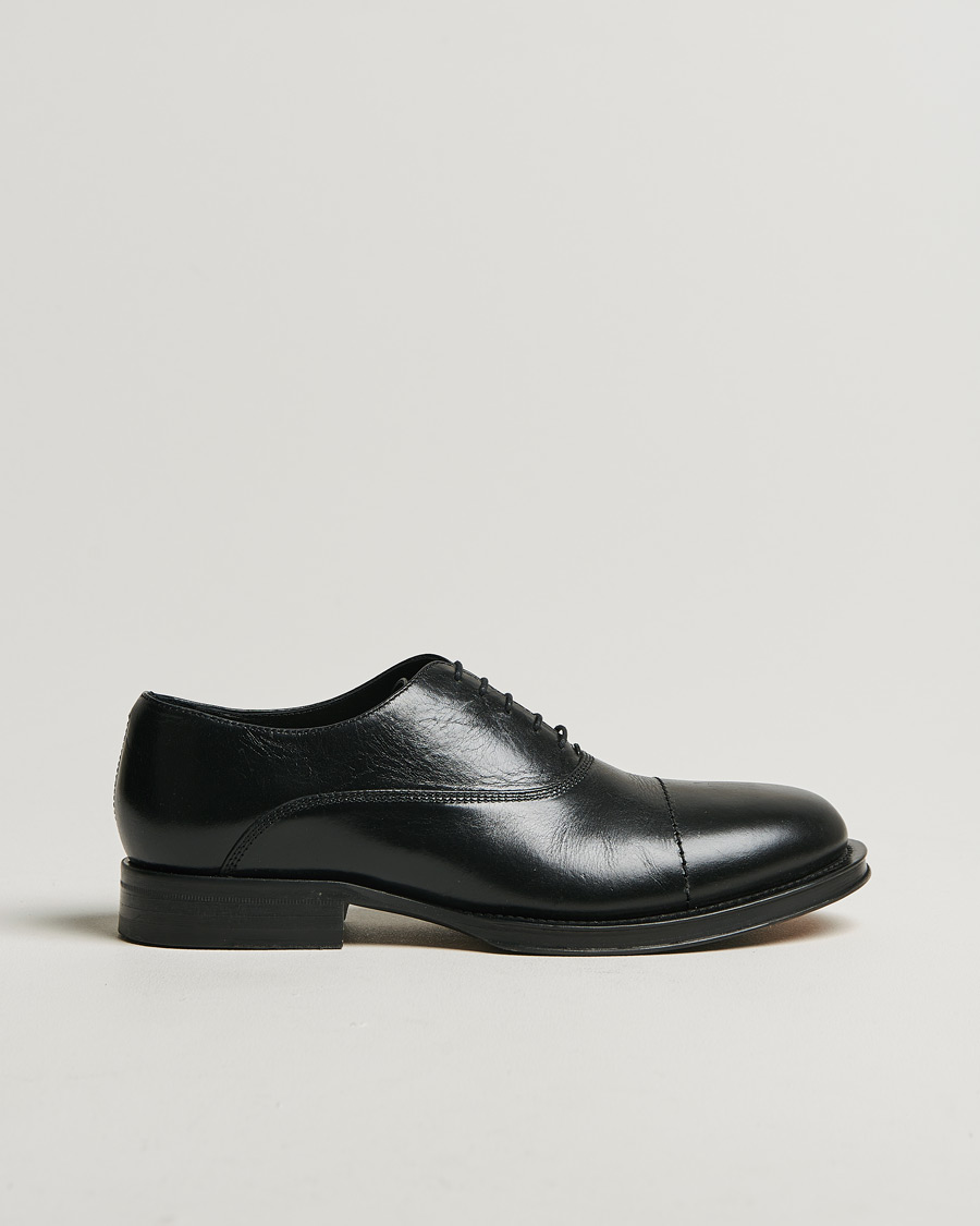 Uomini | Lanvin Leather Derby Black Calf | Pre-owned | Lanvin Leather Derby Black Calf