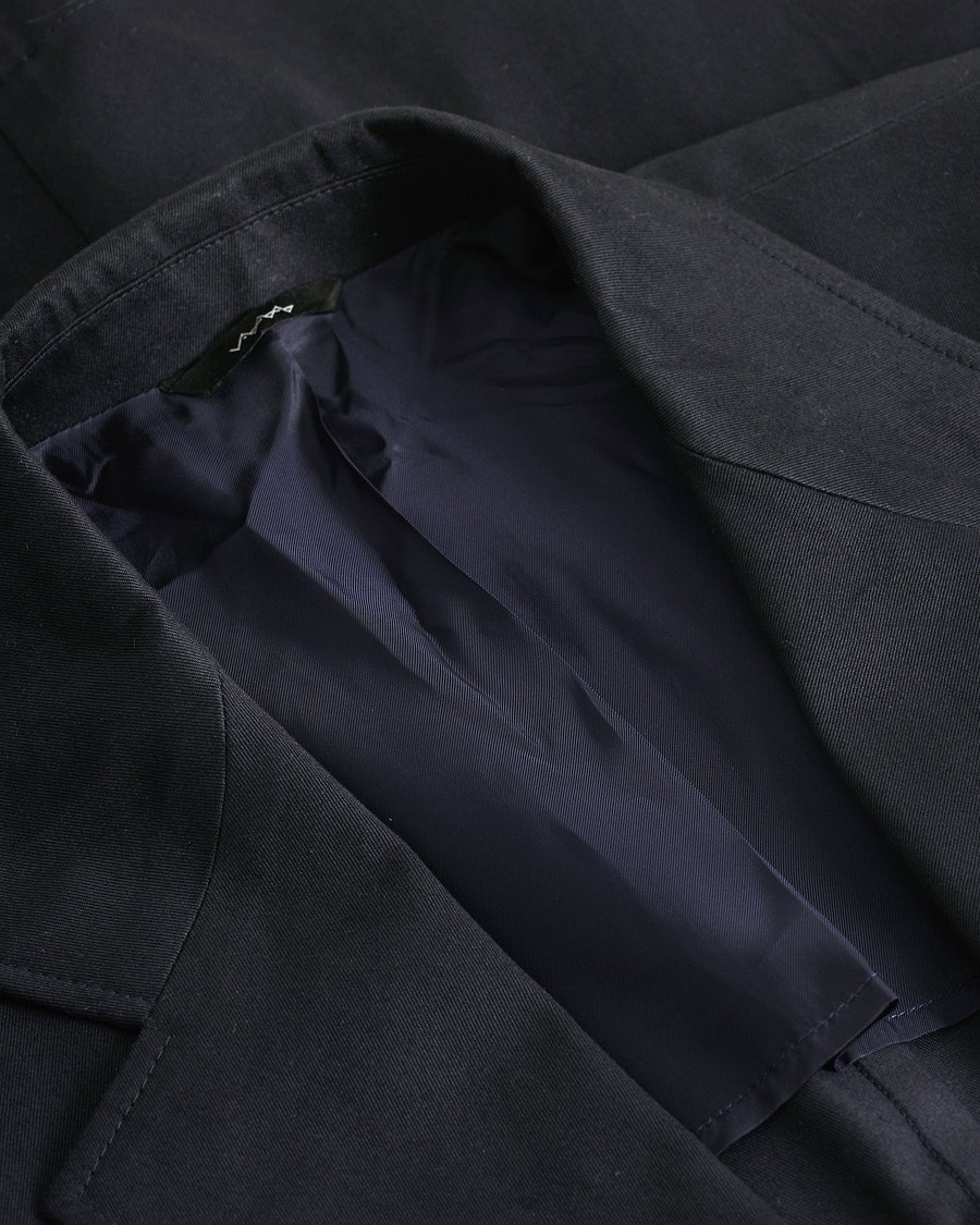 Uomini | Giacca da abito Pre-owned | Pre-owned | Berg&Berg Cotton Blazer Navy 48