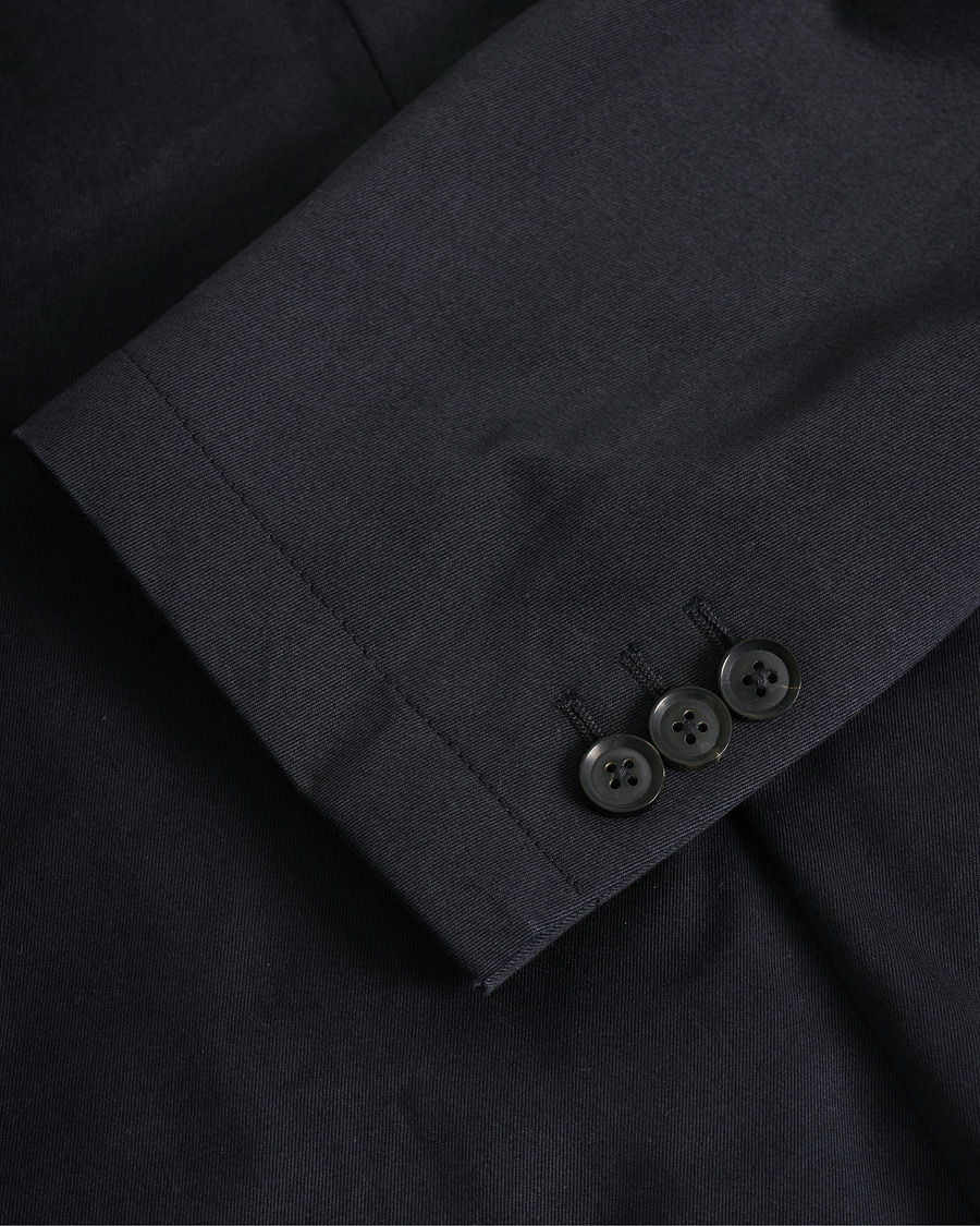 Uomini | Giacca da abito Pre-owned | Pre-owned | Berg&Berg Cotton Blazer Navy 48