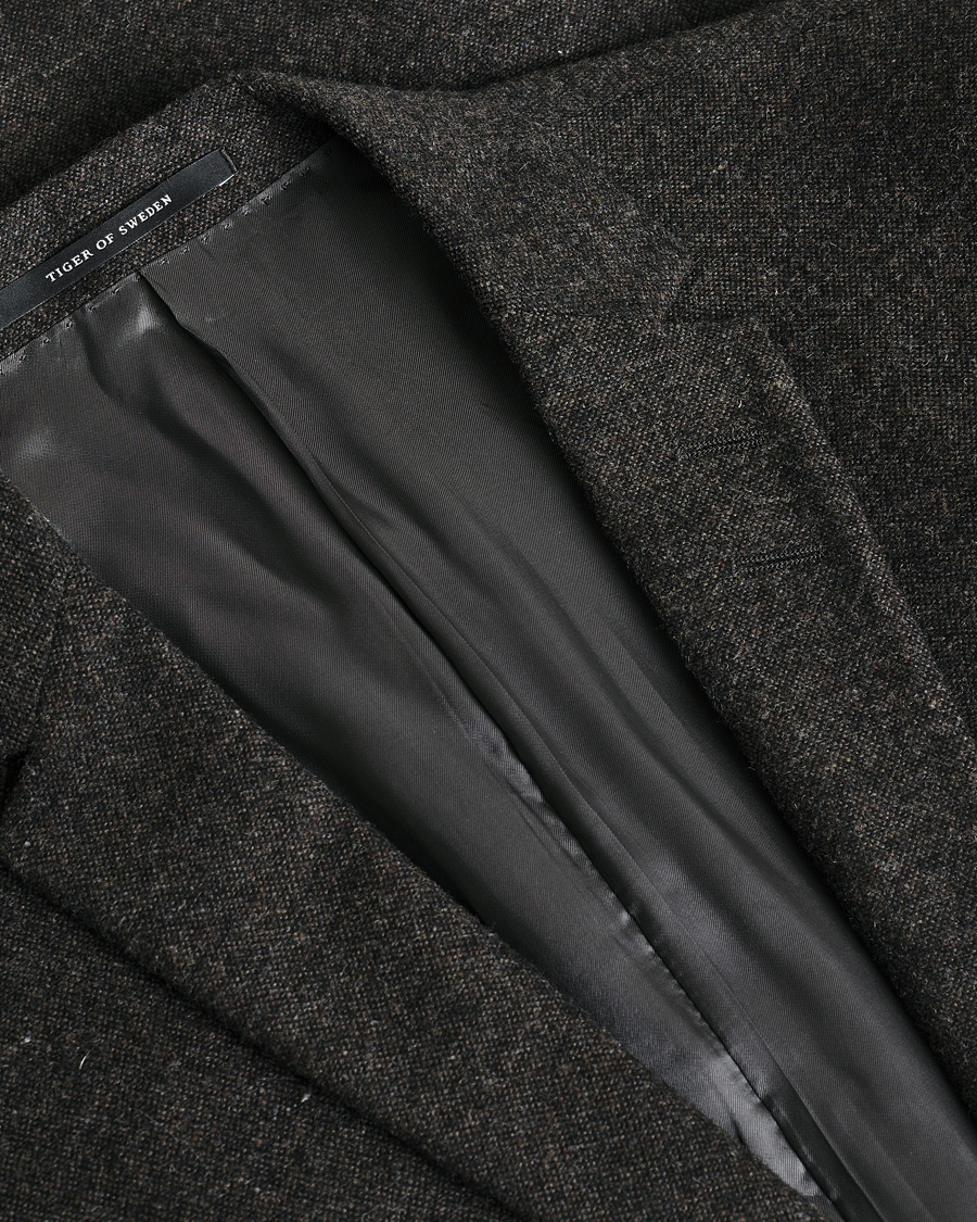 Uomini | Giacca da abito Pre-owned | Pre-owned | Tiger of Sweden Wool Flannel Blazer Brown 46