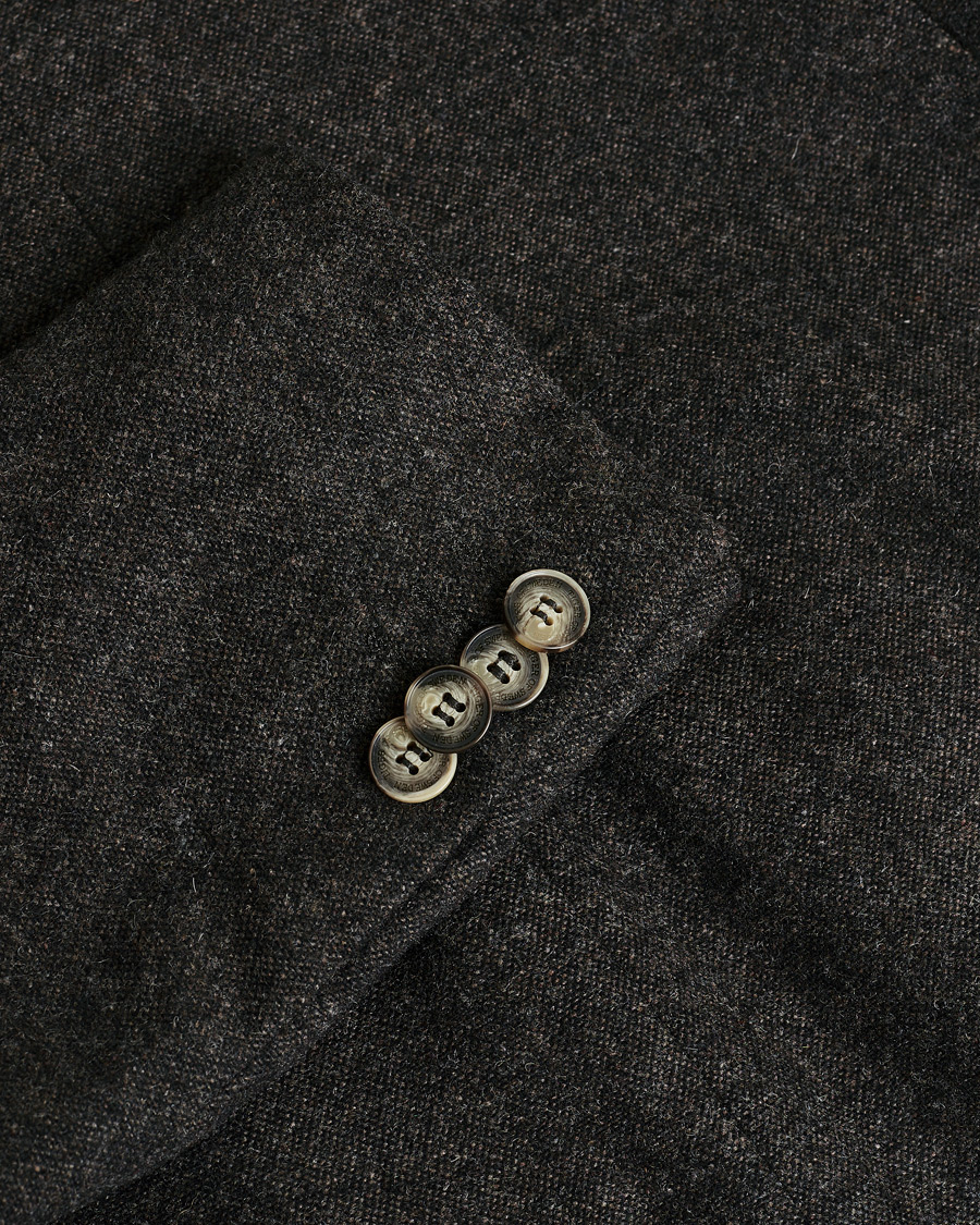 Uomini | Giacca da abito Pre-owned | Pre-owned | Tiger of Sweden Wool Flannel Blazer Brown 46