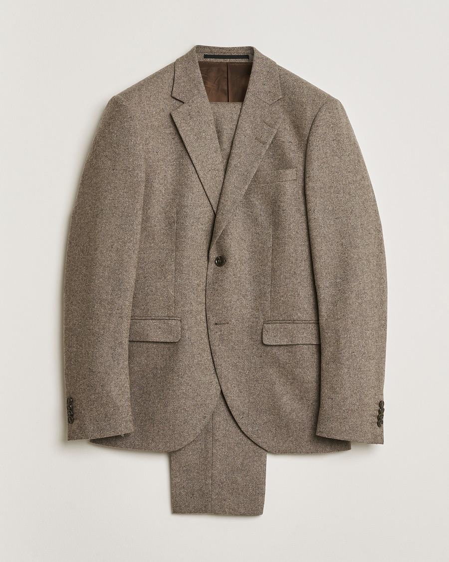 Uomini | Abiti Pre-owned | Pre-owned | Tiger of Sweden Brushed Wool Suit Taupe 48/46