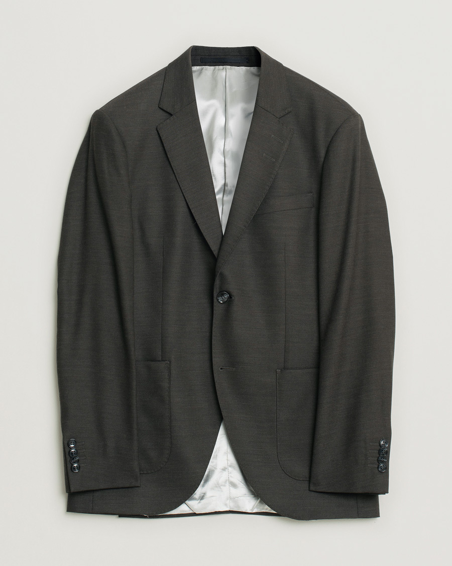Uomini | Giacca da abito Pre-owned | Pre-owned | Tiger of Sweden Richmond Wool Blazer Brown 48
