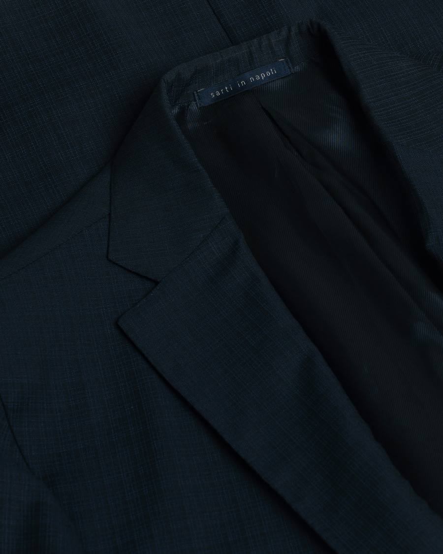 Uomini | Blazers | Pre-owned | Gaiola Napoli Single Breasted Wool Suit Navy 50