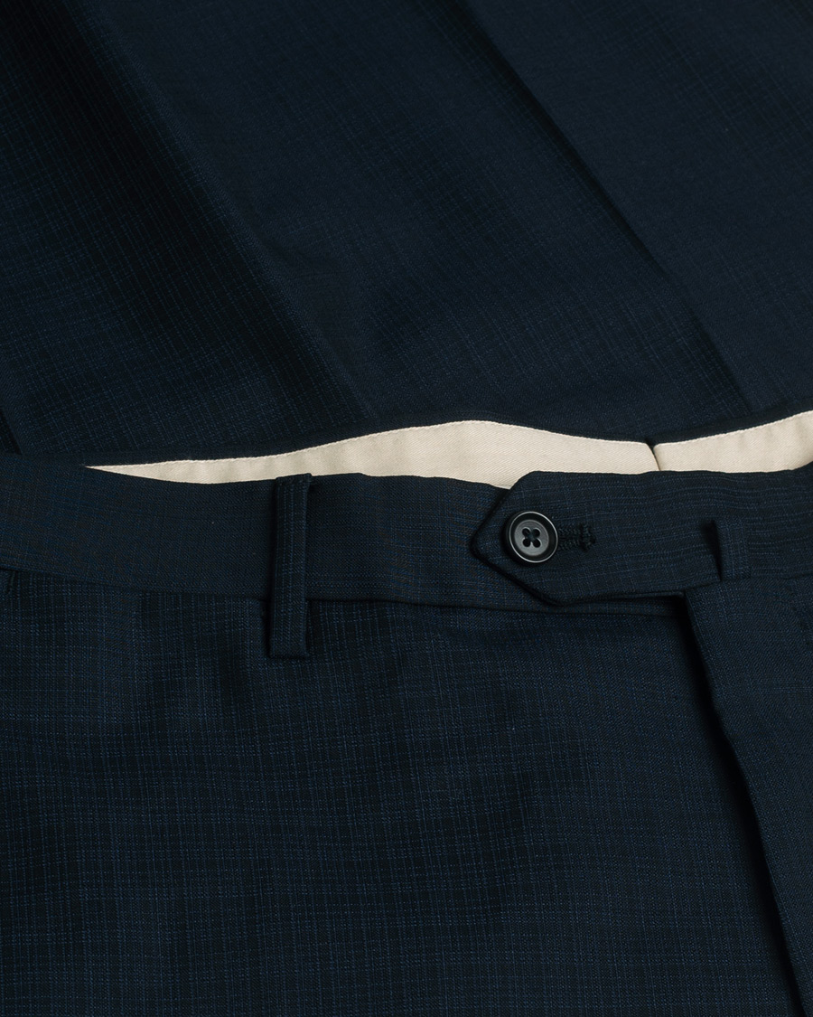 Uomini | Blazers | Pre-owned | Gaiola Napoli Single Breasted Wool Suit Navy 50