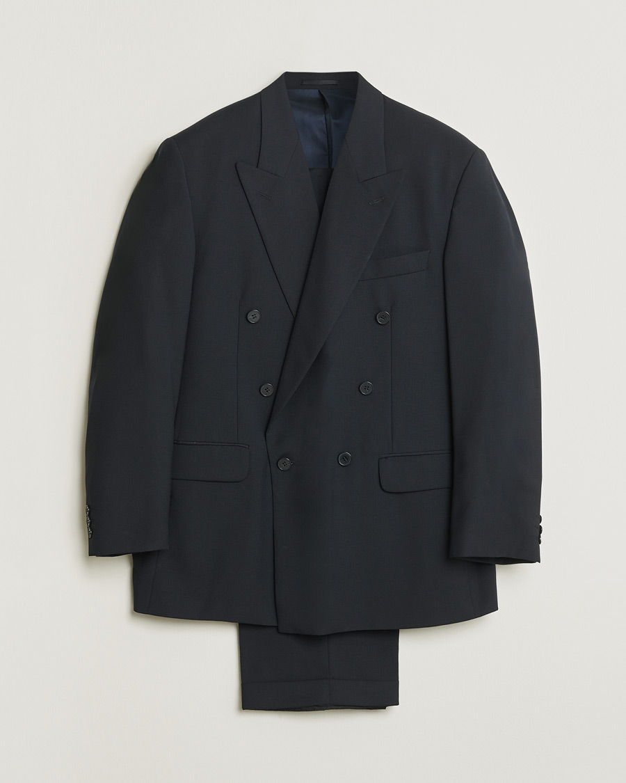 Uomini | Abiti Pre-owned | Pre-owned | Oscar Jacobson Vintage Wool Suit Navy 50