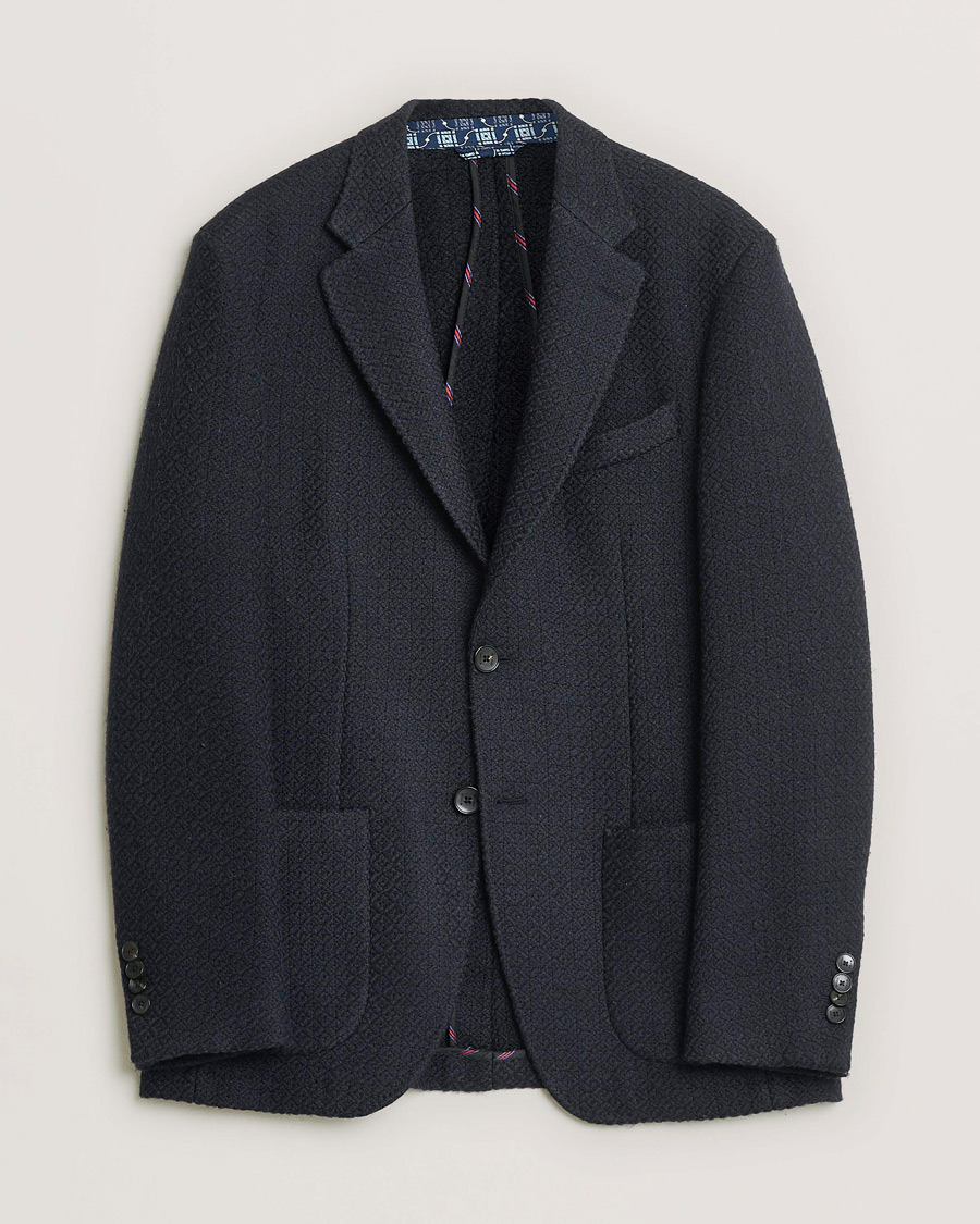 Uomini | Giacca da abito Pre-owned | Pre-owned | Etro Jacquard Jersey Blazer Navy 52