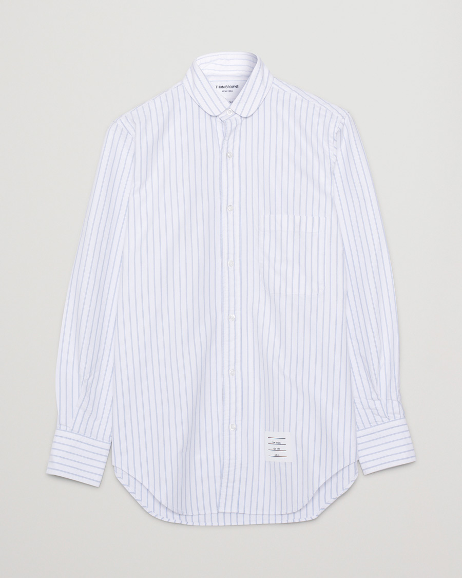 Uomini | Camicie | Pre-owned | Thom Browne Oxford Pinstripe Shirt Light Blue