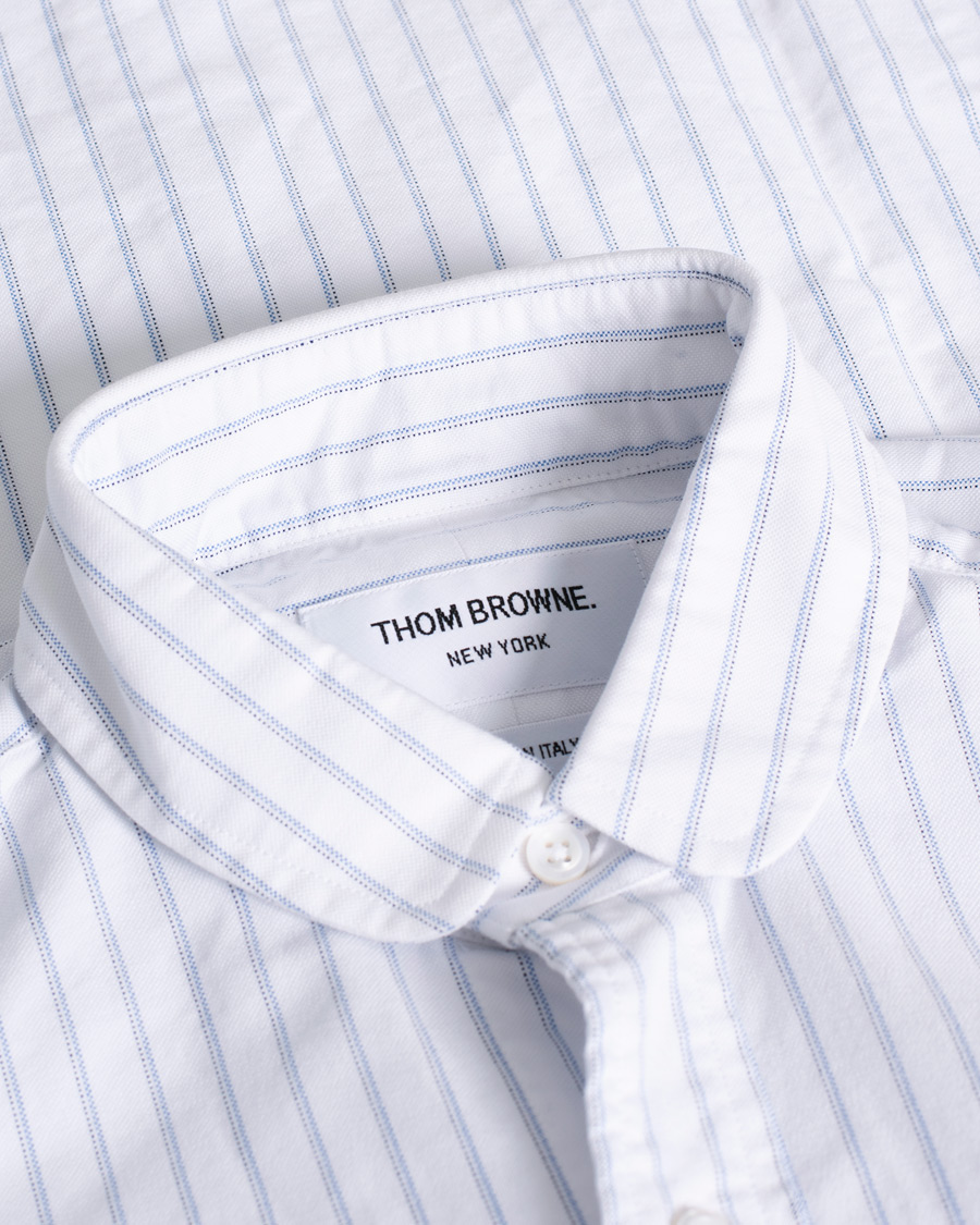 Uomini | Camicie | Pre-owned | Thom Browne Oxford Pinstripe Shirt Light Blue