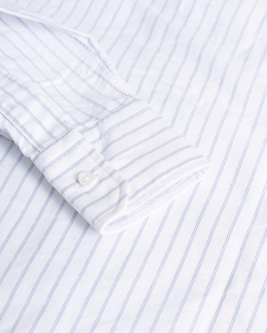 Uomini | Camicie | Pre-owned | Thom Browne Oxford Pinstripe Shirt Light Blue