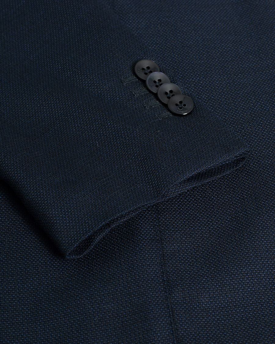 Uomini | Blazers | Pre-owned | Boglioli K Jacket Wool Hopsack Blazer Navy