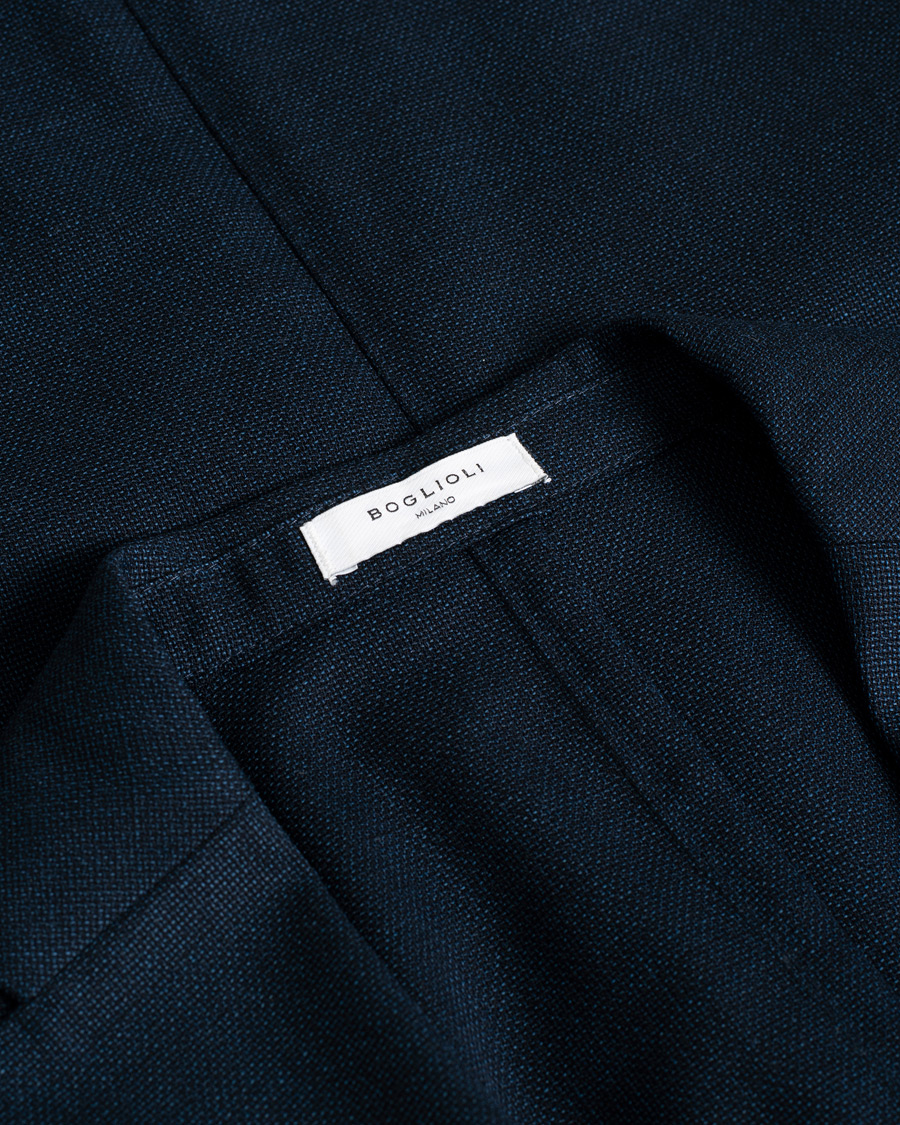 Uomini | Blazers | Pre-owned | Boglioli K Jacket Wool Hopsack Blazer Navy