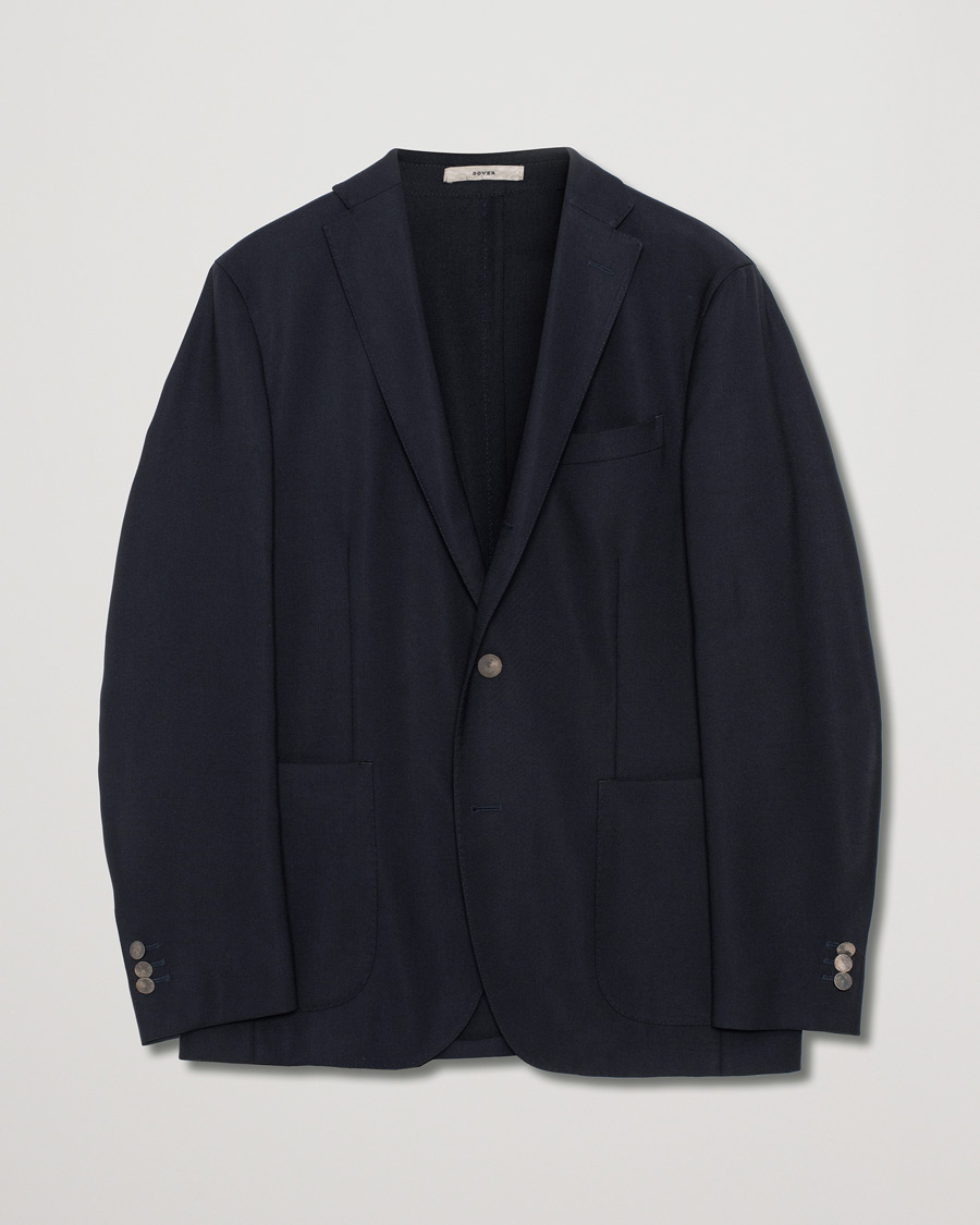 Uomini | Blazers | Pre-owned | Boglioli K Jacket Wool Hopsack Blazer Navy