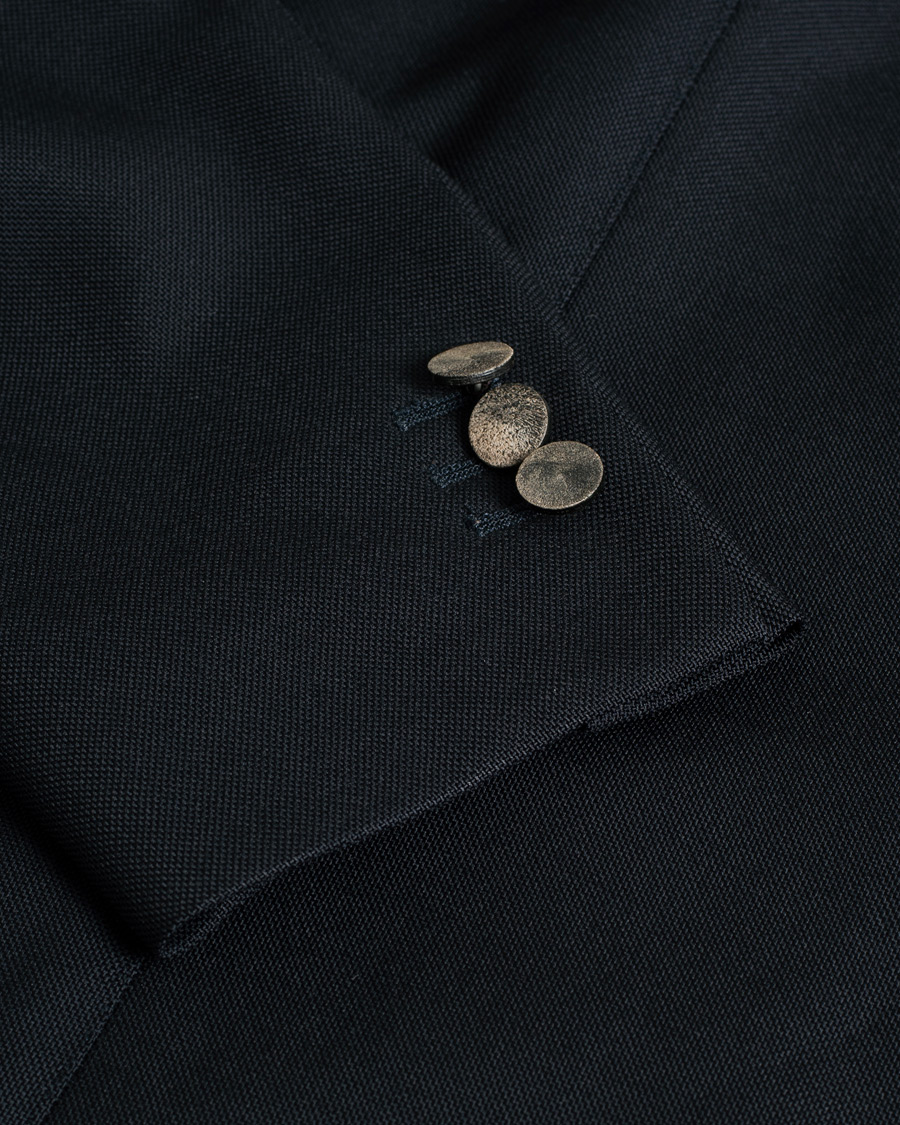 Uomini | Blazers | Pre-owned | Boglioli K Jacket Wool Hopsack Blazer Navy